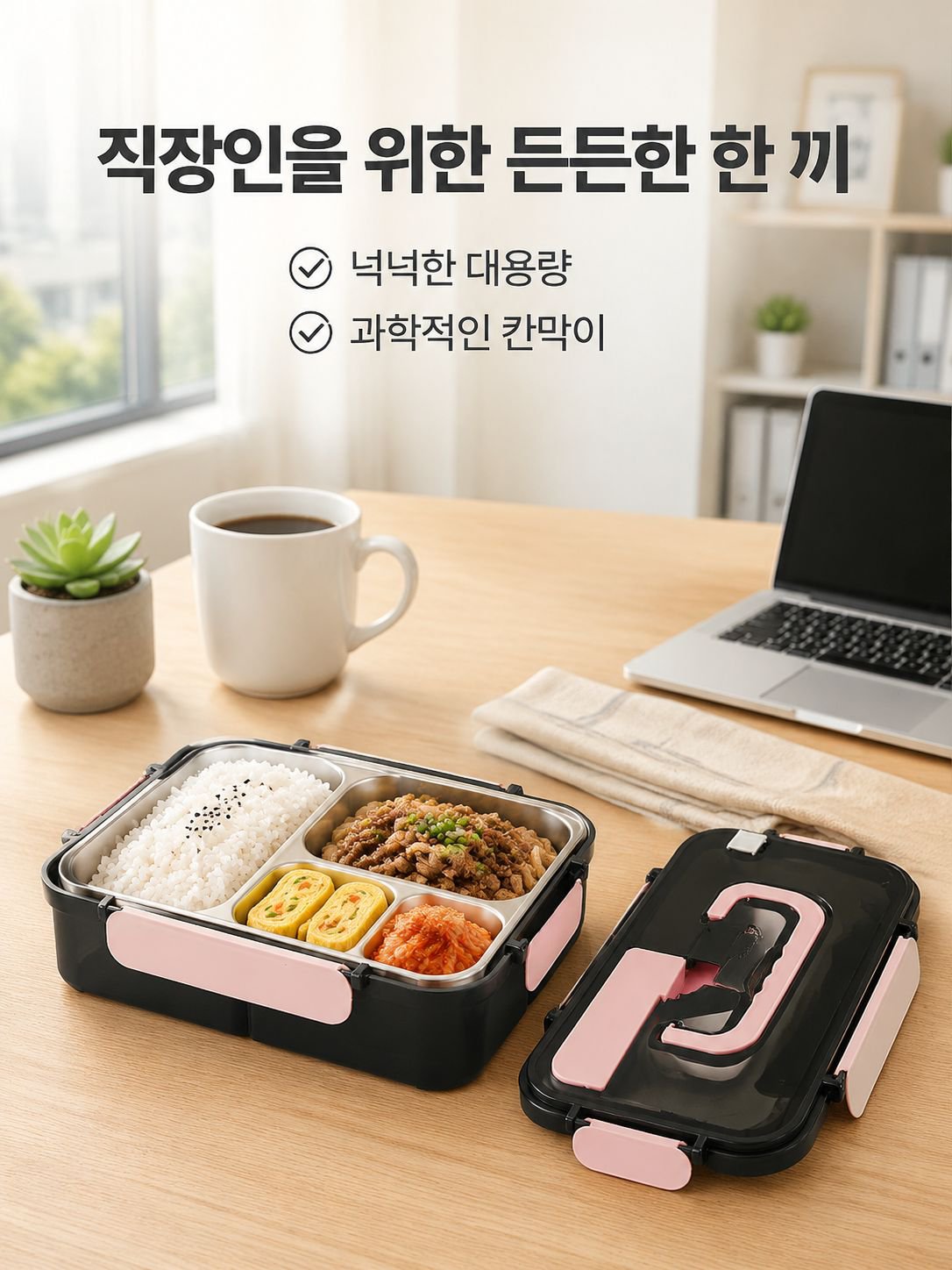 다기능 단열 도시락 접시