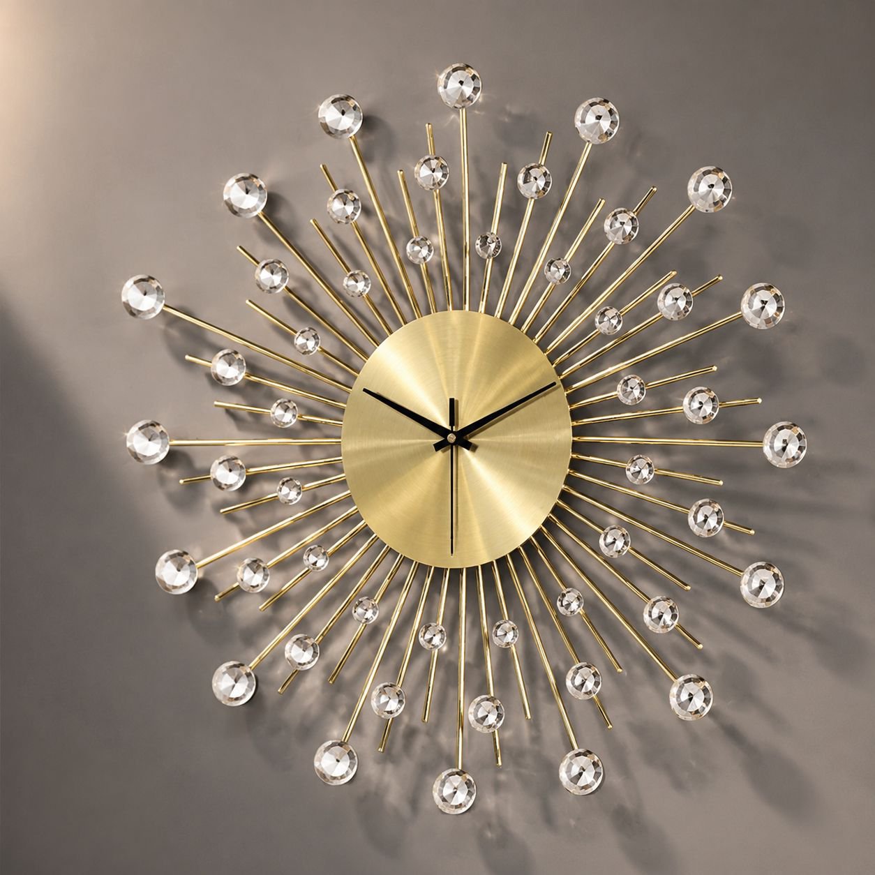 Reloj de pared creativo con cielo estrellado, decoración artística para sala de estar