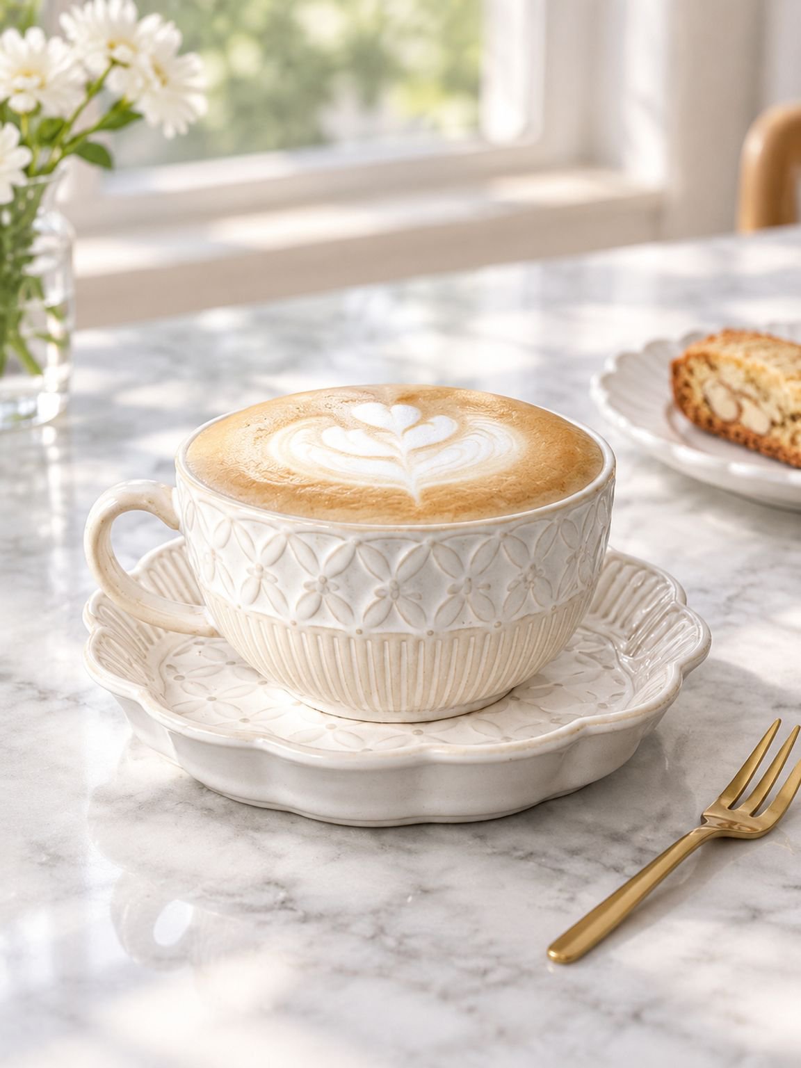 Elegant French-style coffee cup and saucer perfect for gifting
