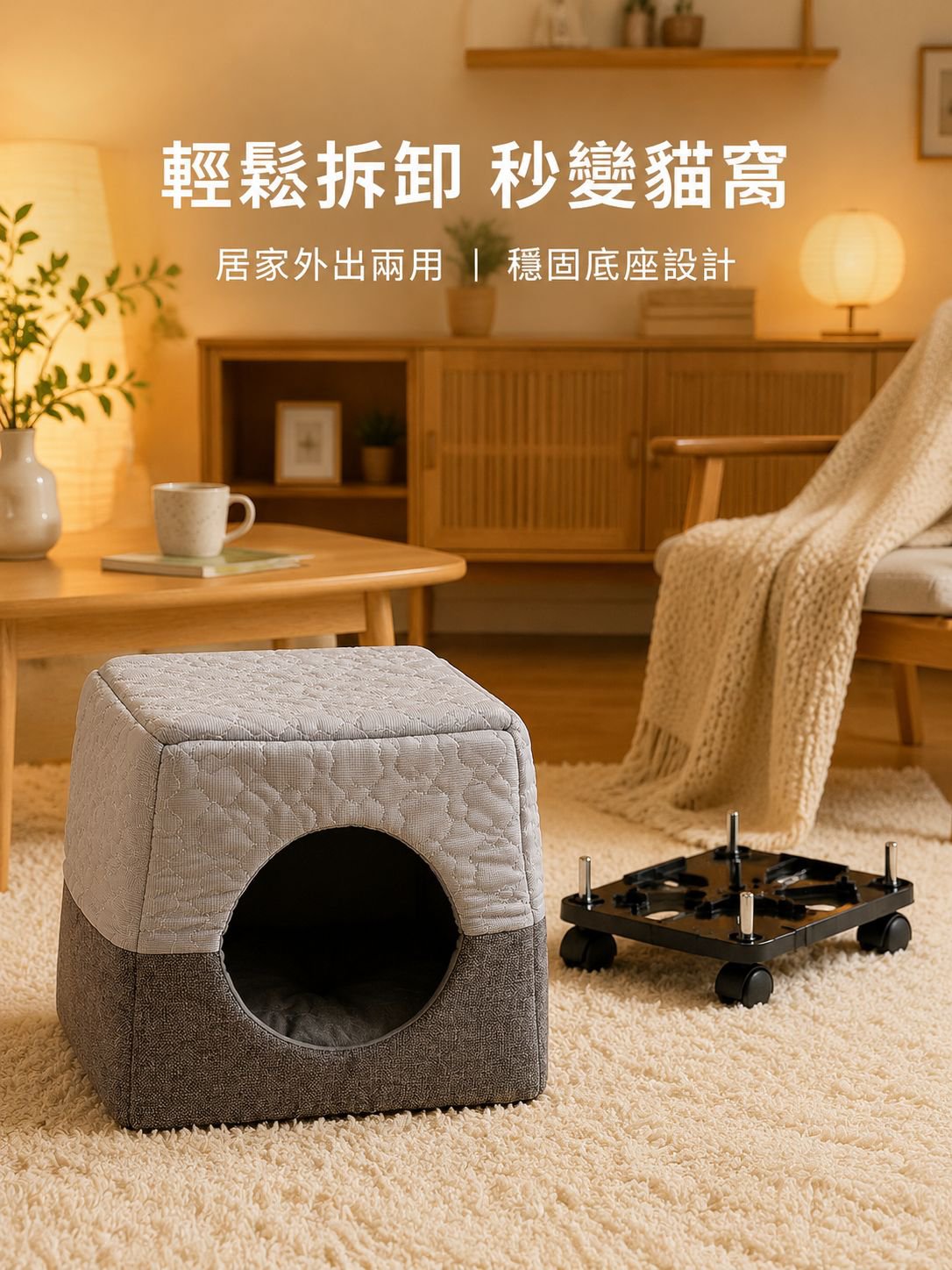 可拆可移動貓狗窩