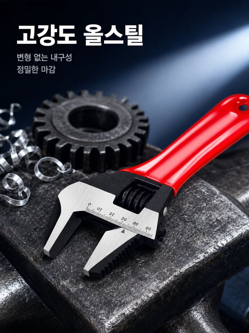전강 오버사이즈 오픈 숏핸들 렌치