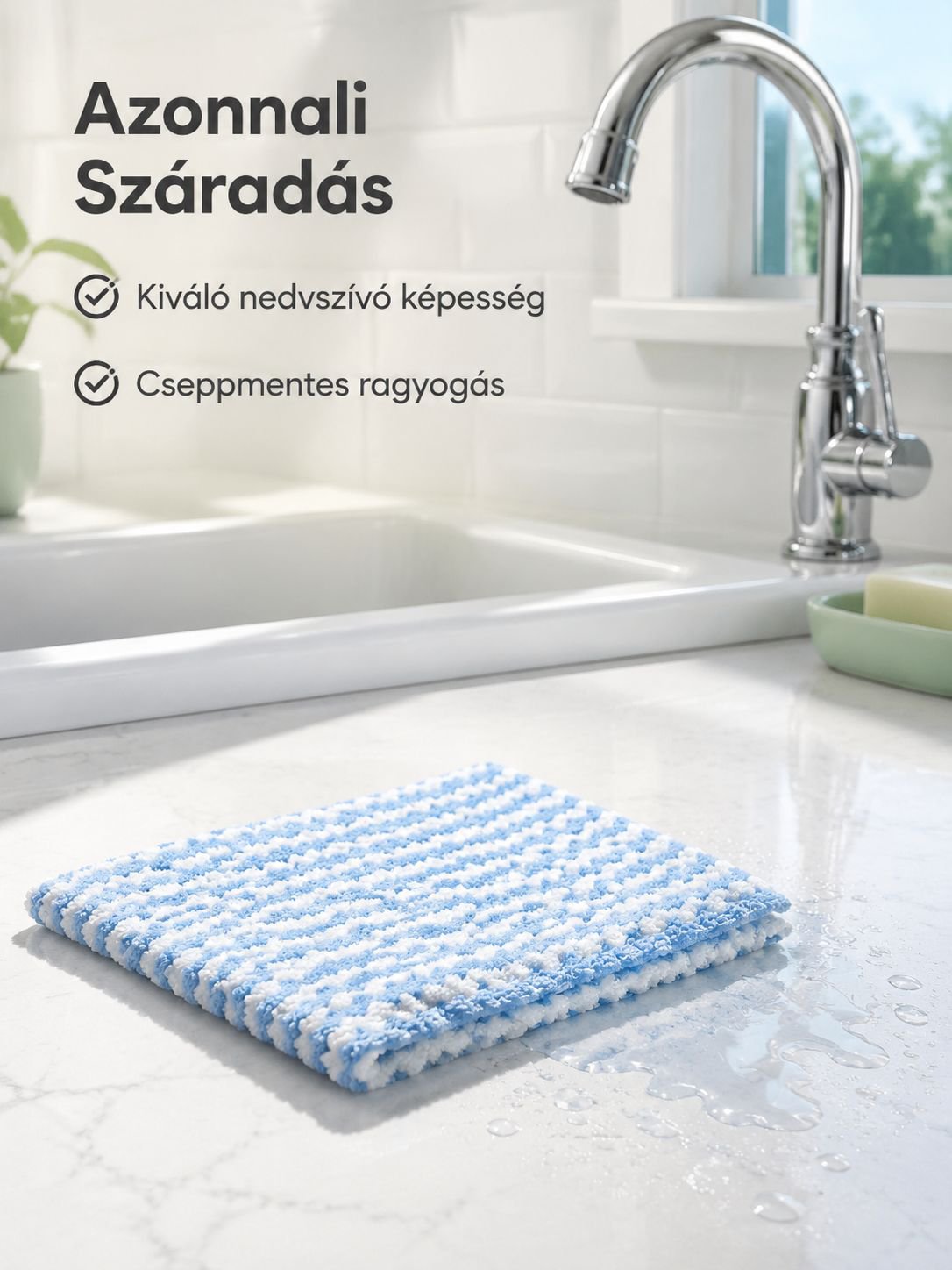 Mikroszálas korallgyapjú törlőkendő autó tisztításához