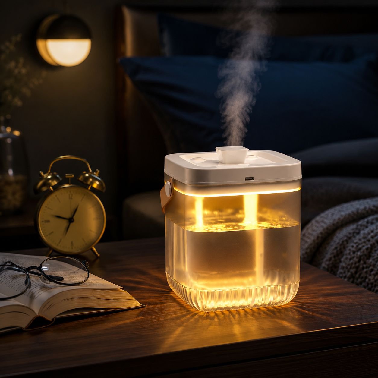 Humidificador inteligente de aroma para dormitorio, escritorio de oficina, alimentación USB