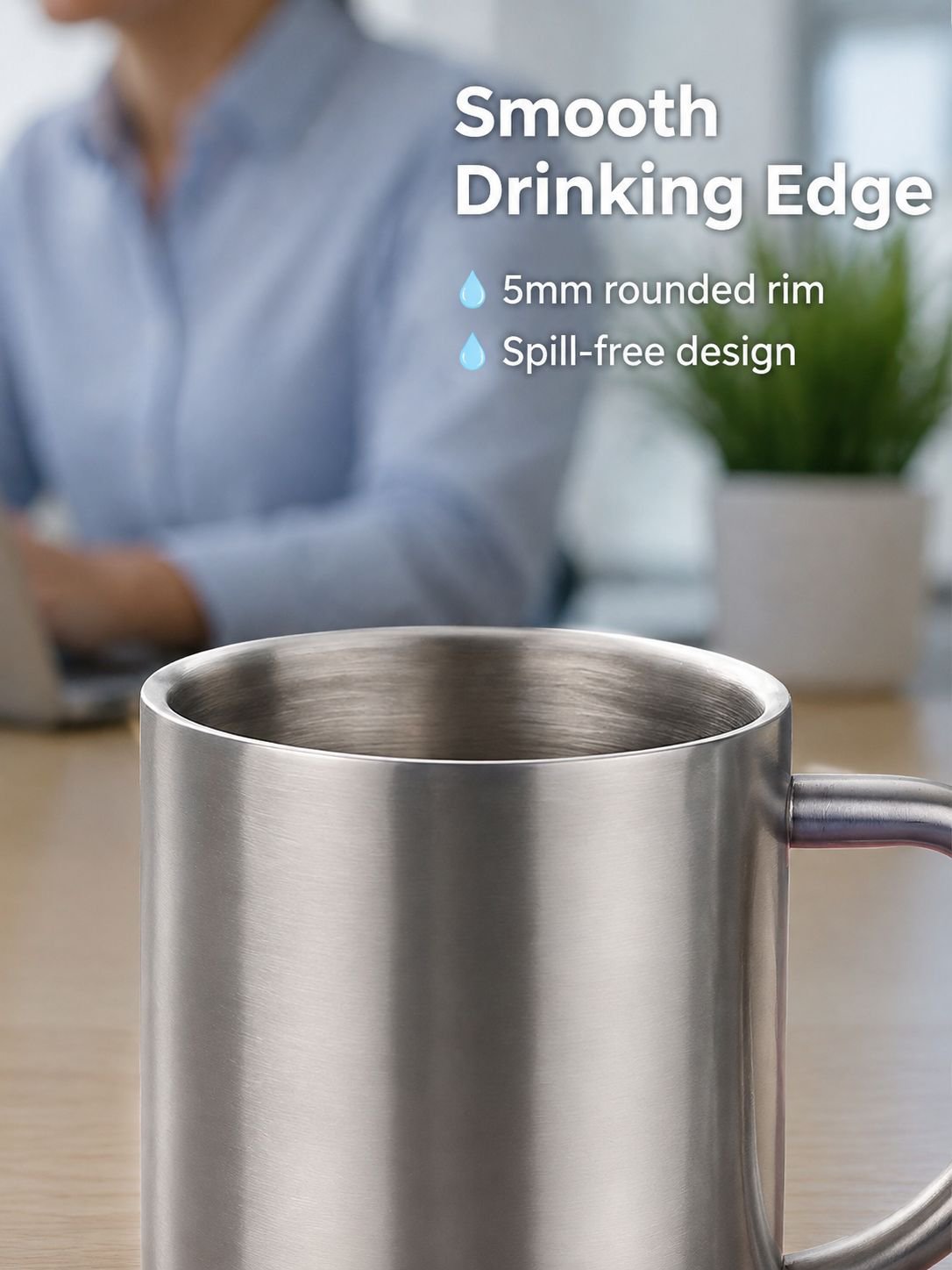 304 Stainless Steel Double-Layer Insulated Water Bottle