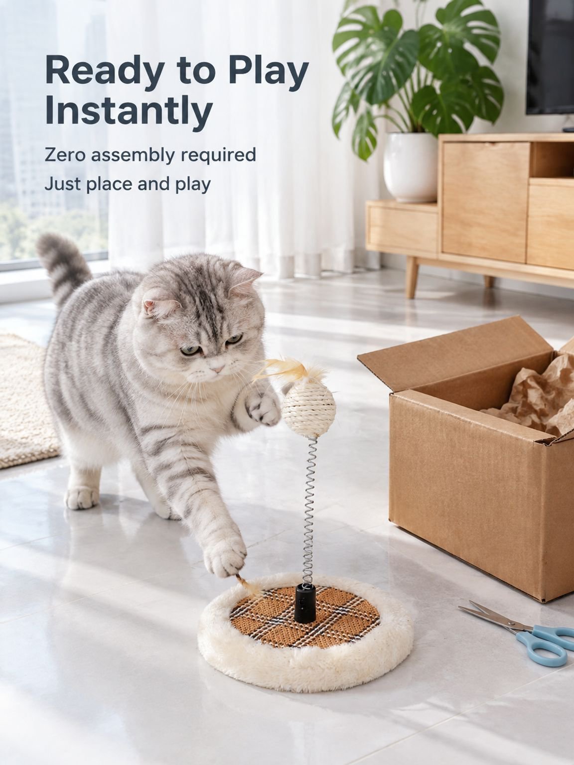 Pet cat toy small disc cat teaser