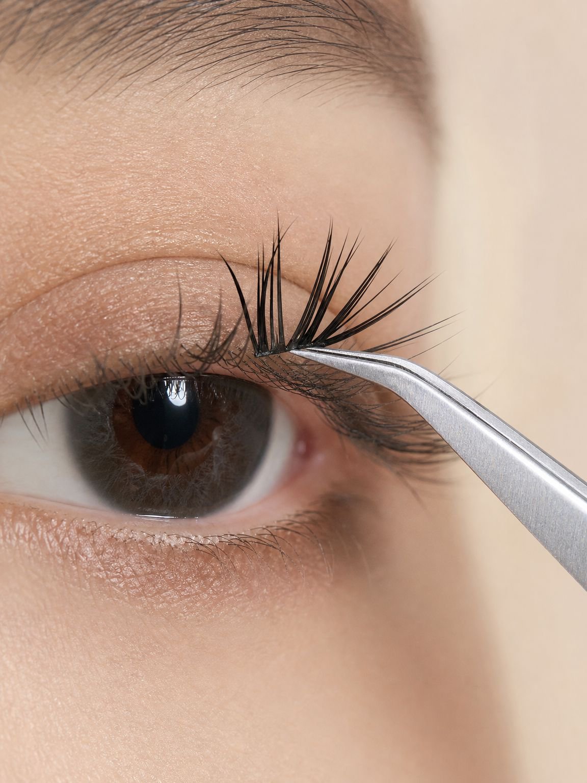 All day lasting false eyelashes with no removal needed