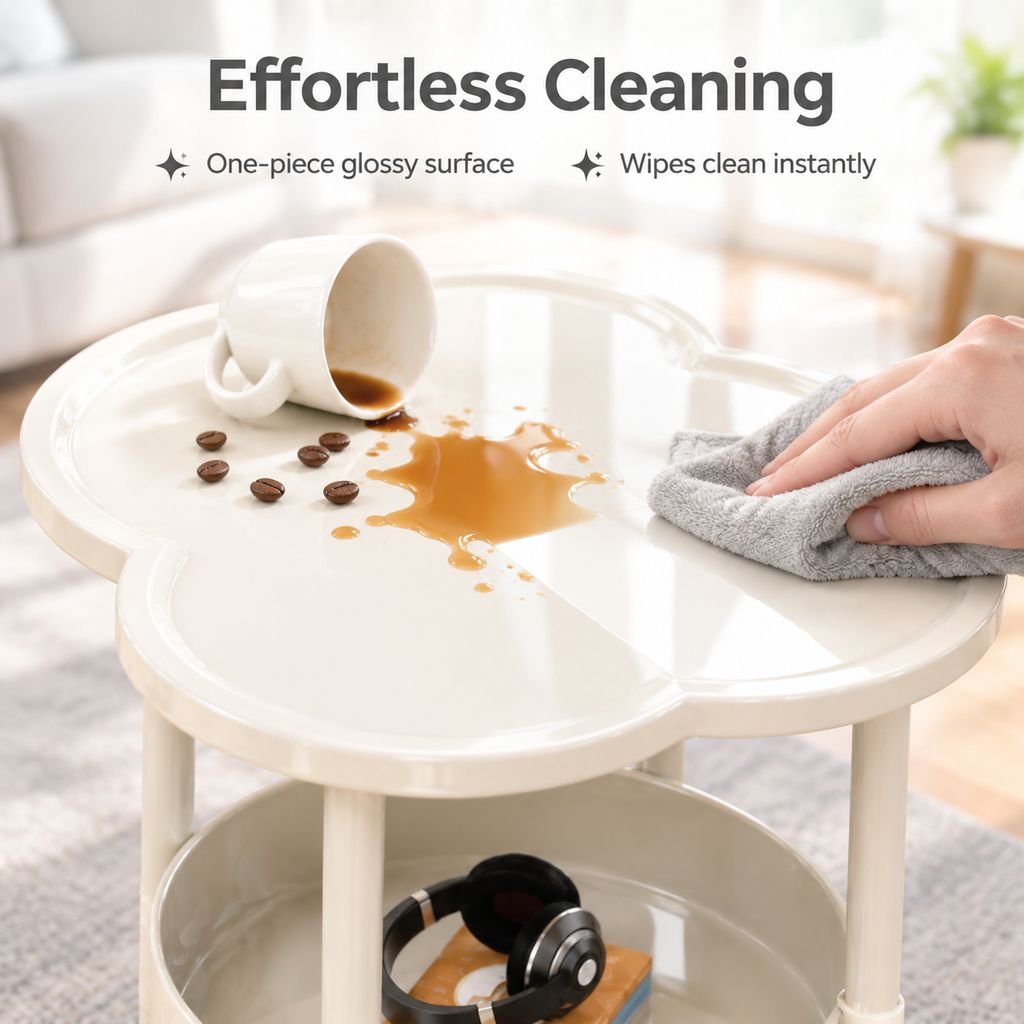Cozy Floral Modern Minimalist Coffee Table