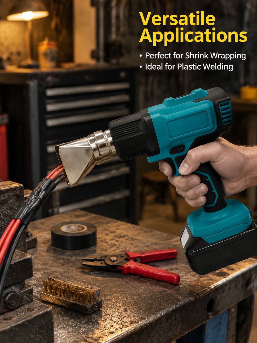 Cordless Handheld Lithium Battery Heat Gun for Phone Repair and Plastic Welding