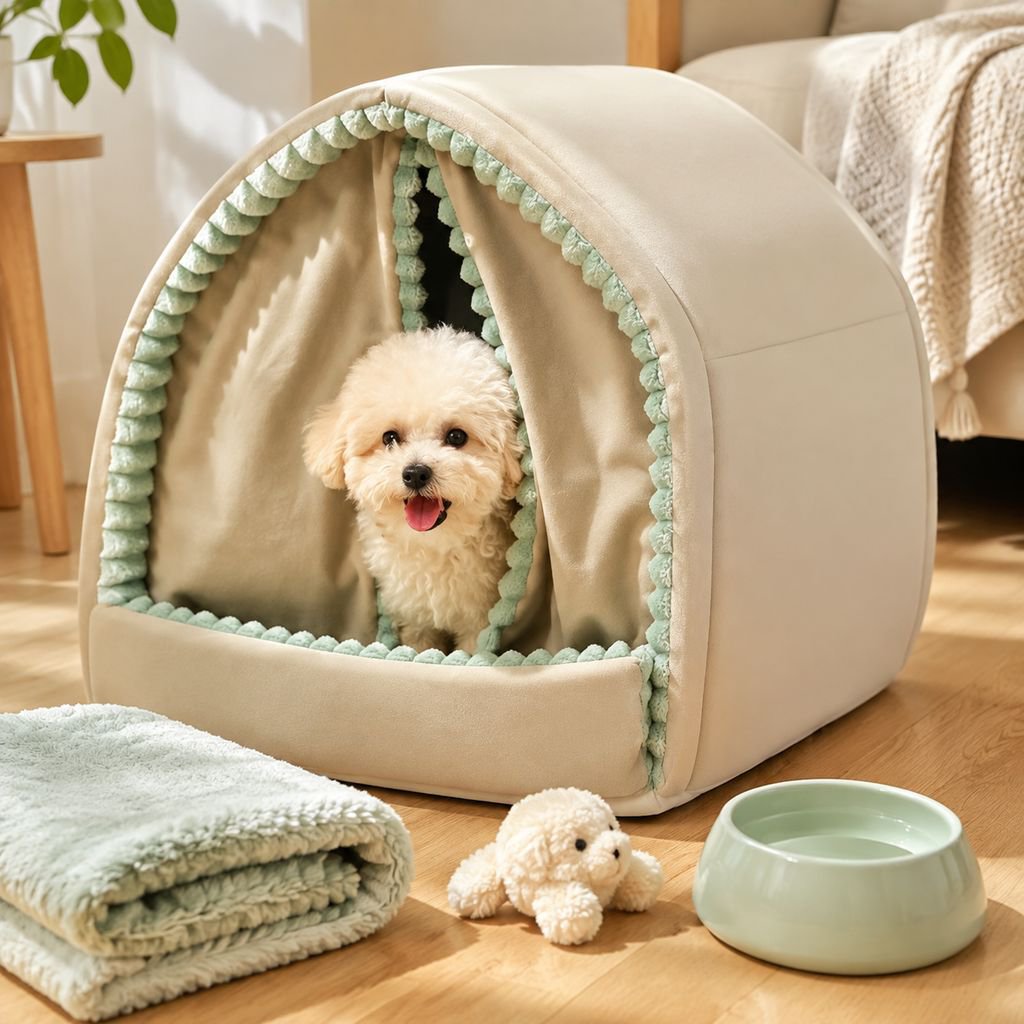 Cama cerrada perro pequeño térmica