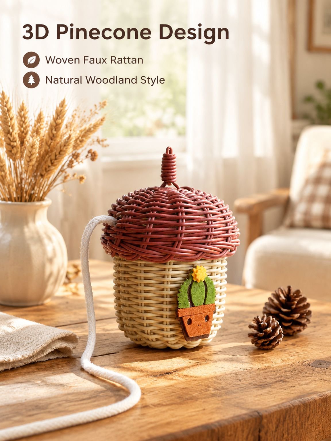 Mini Pinecone Crossbody Bag