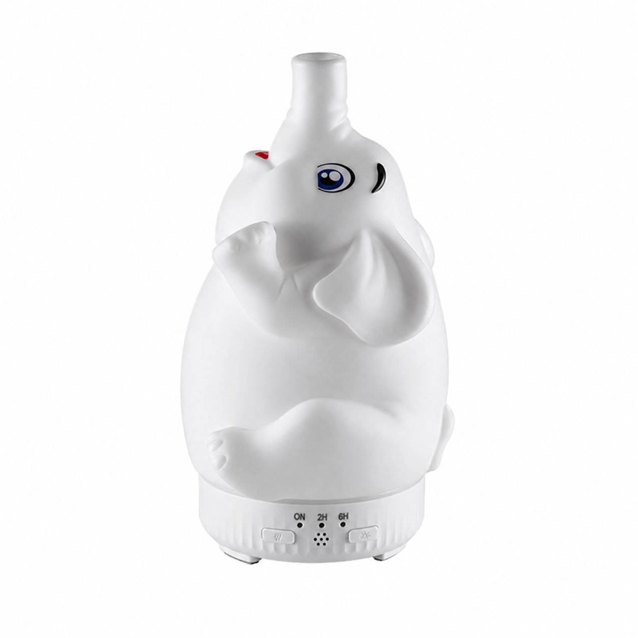 Difusor de Aromas con Siete Colores, Elefante Giratorio, Humidificador Mini Silencioso Estilo Medusa