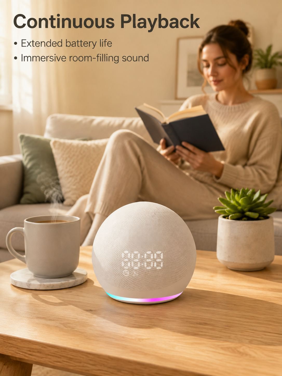 Cross-border best-selling alaxe clock Bluetooth speaker, fabric mini speaker with heavy subwoofer, d
