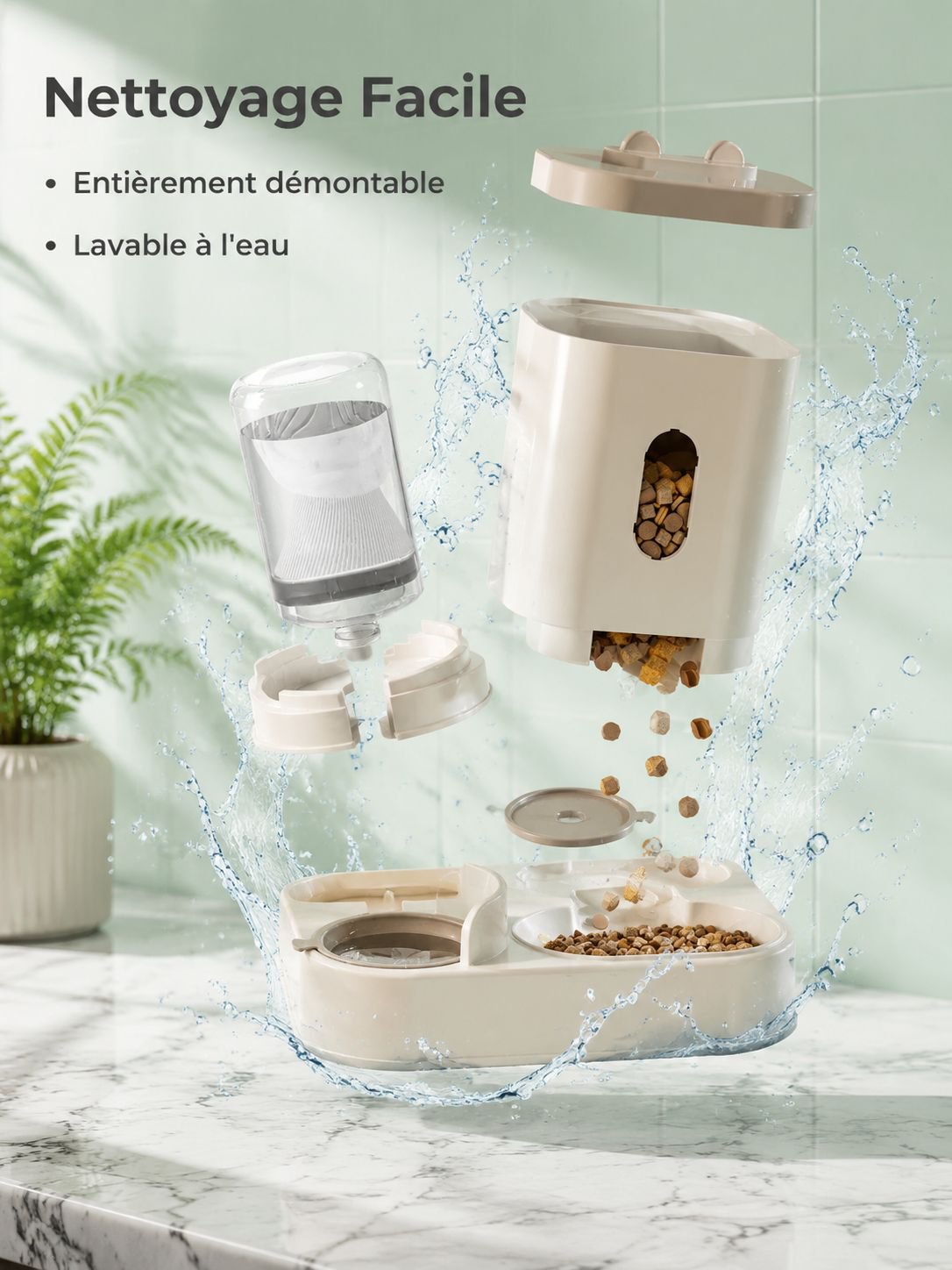 Bol multifonction pour animaux - plateau d'alimentation pour chats et chiens