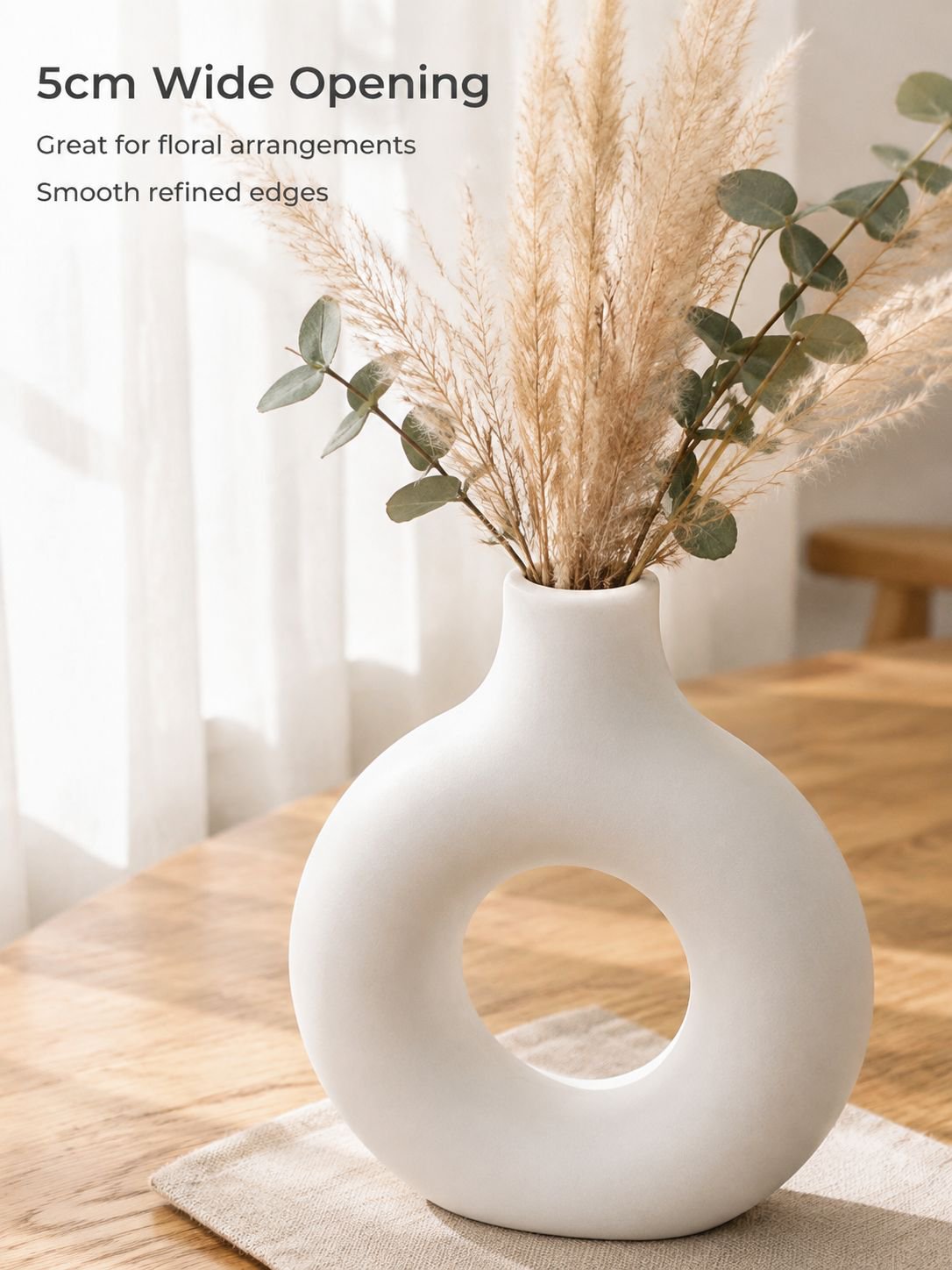 Creative Donut Vase on modern living room table