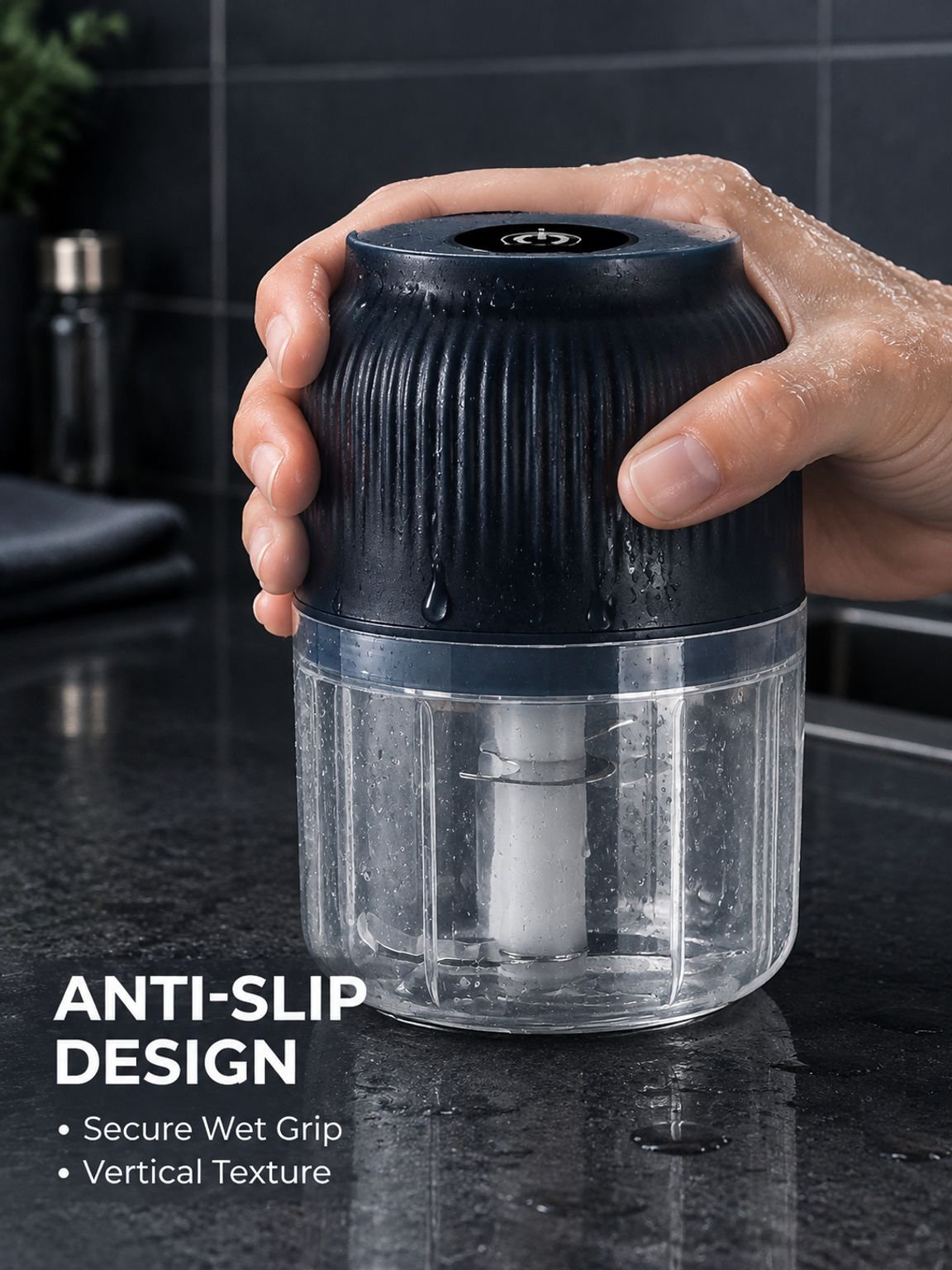 Multifunctional Cordless Electric Meat and Garlic Chopper