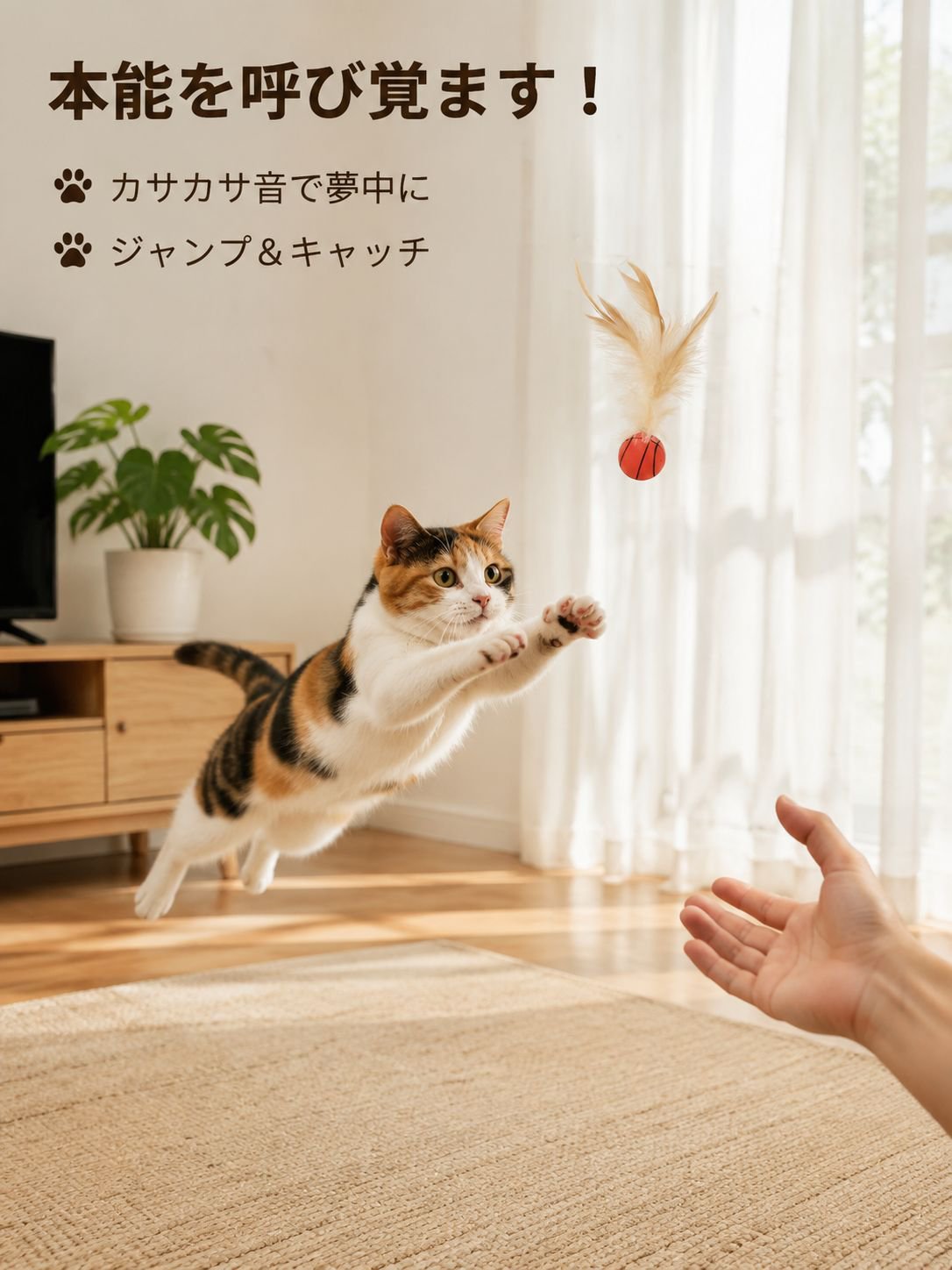 弾力鶏の毛玉猫の娯楽自分で憂さ晴らしてインタラクティブボールを投げます