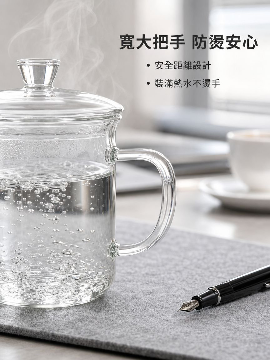 辦公室高端大容量附蓋杯