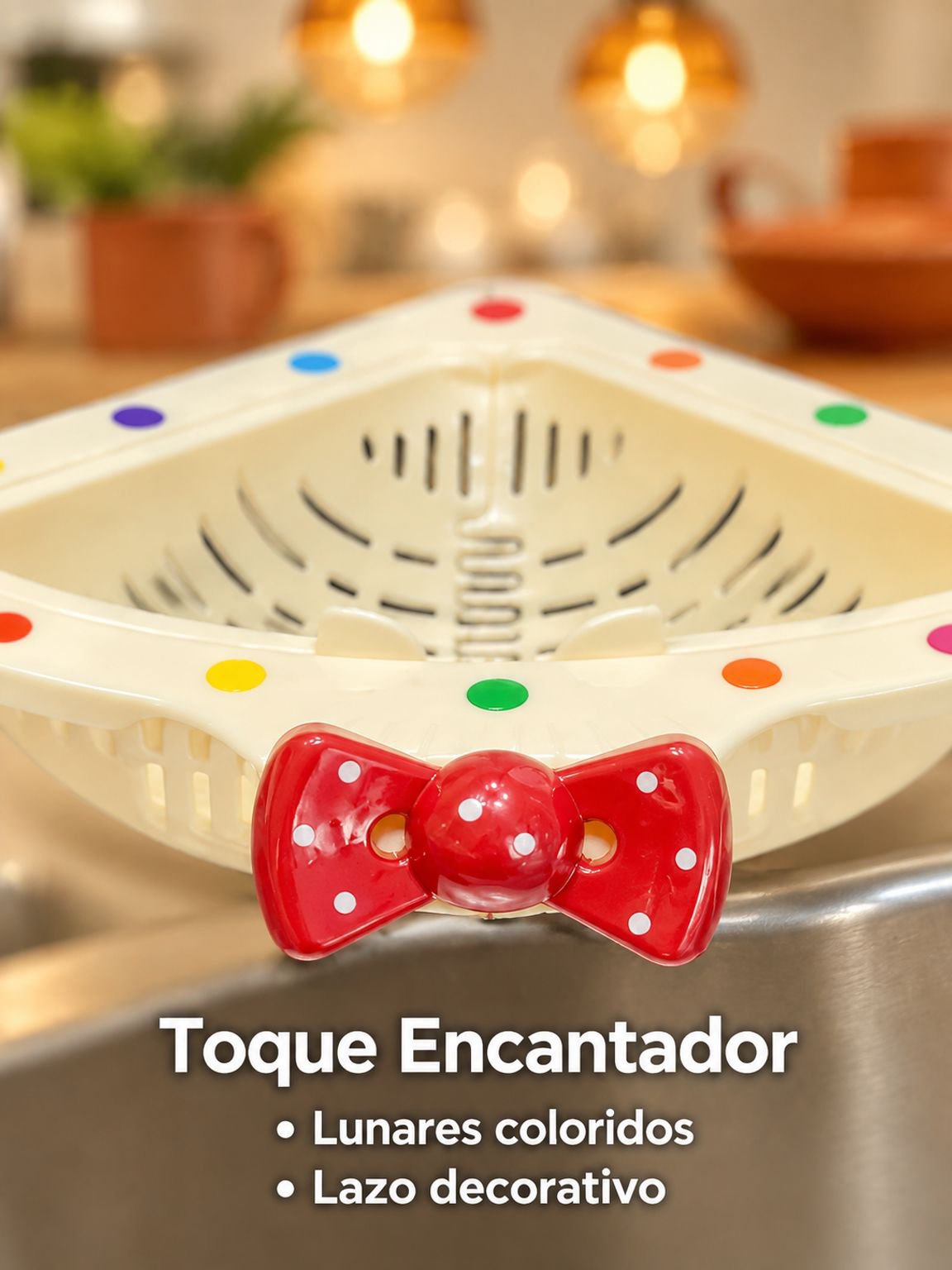 Canasta colgante de malla triangular para drenaje doméstico