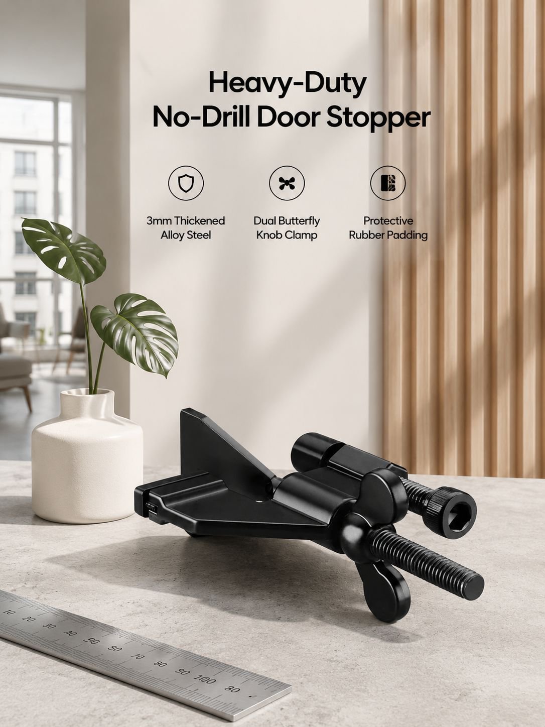No-Drill Door Stopper