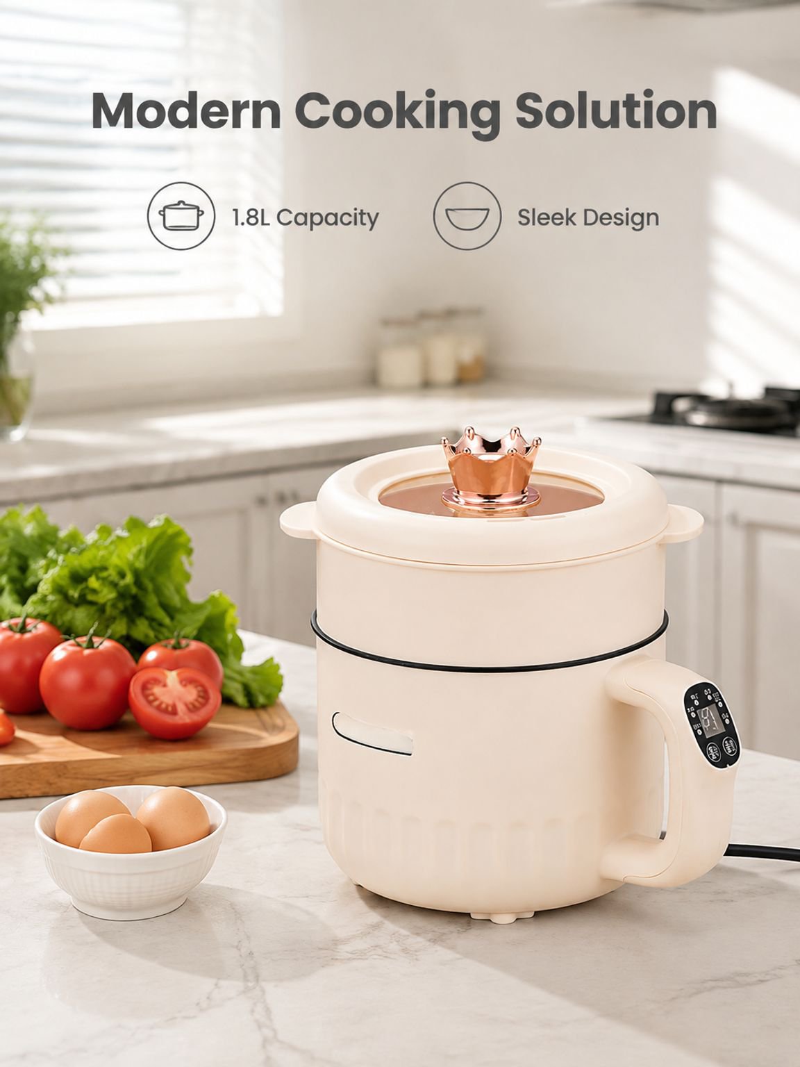 Multi-Functional Double-Layer Electric Cooker