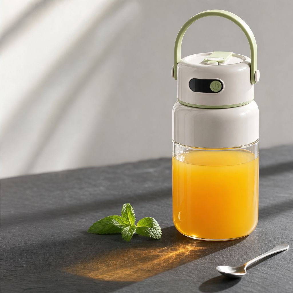 Portable Manual Glass Juice Cup