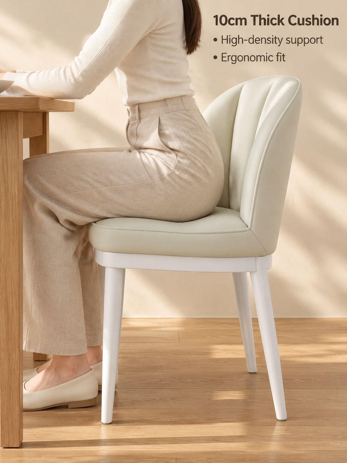 Modern upholstered lounge chair designed for indoor relaxation
