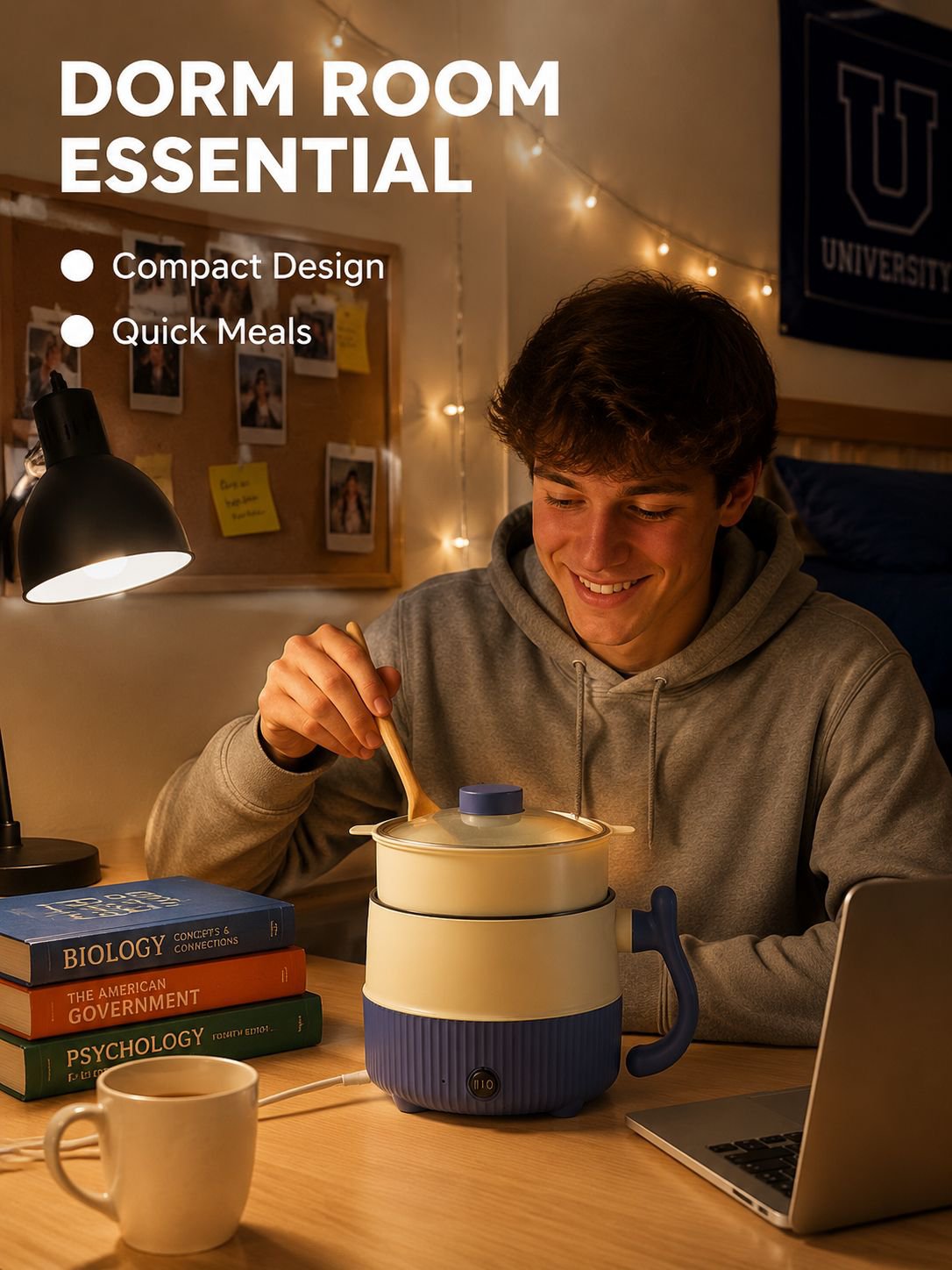 Portable Student Multi-purpose Pot