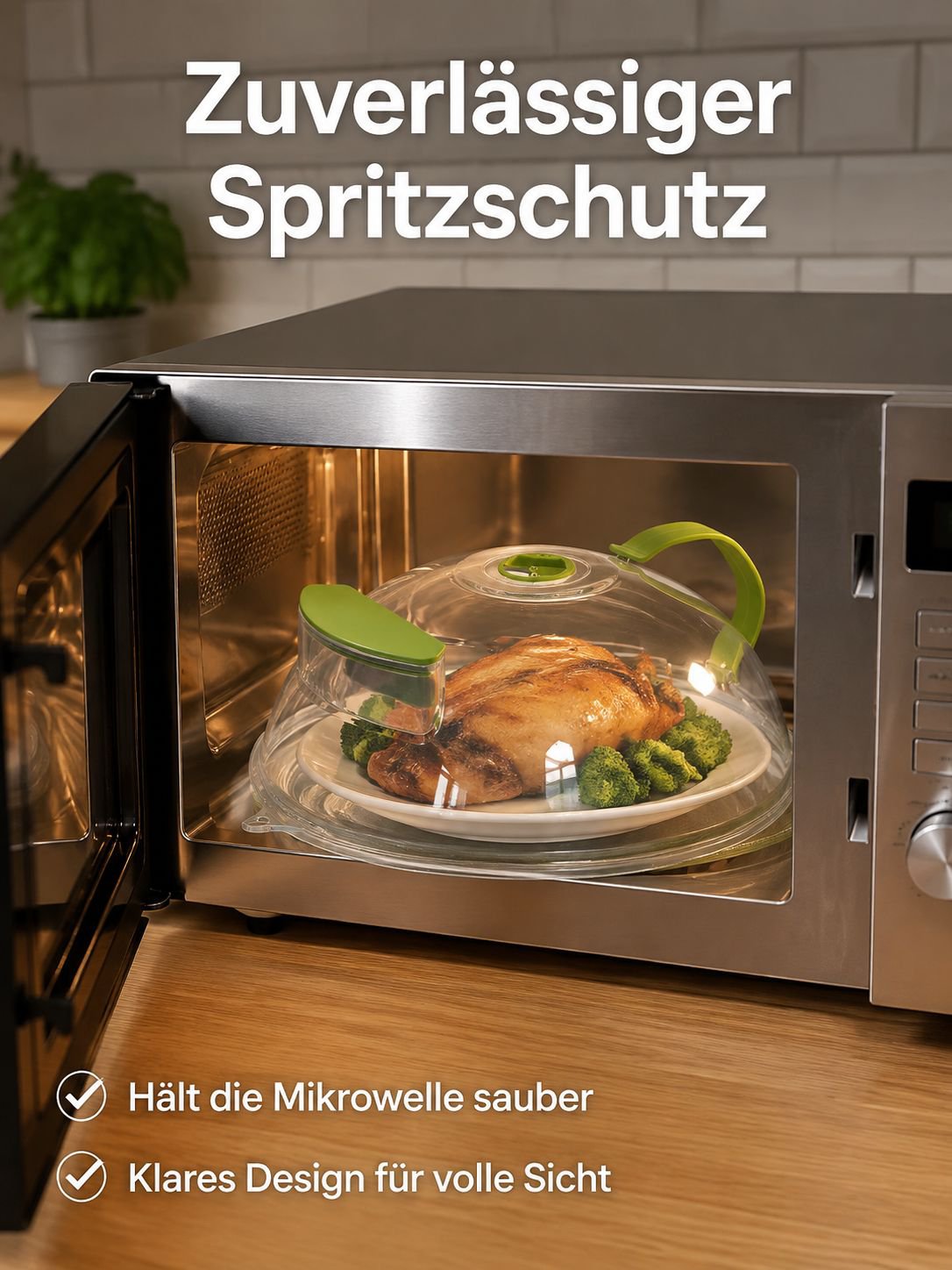 Küche Mikrowelle Hitzebeständige Lebensmittel Heizung Schutz Staubschutz