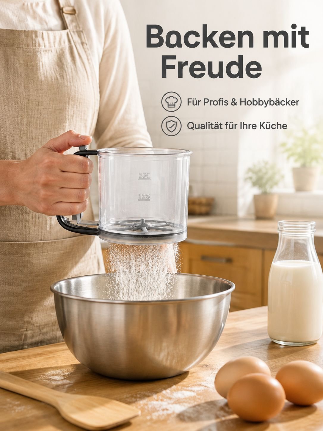 Halbautomatisches Hand-Teigsieb