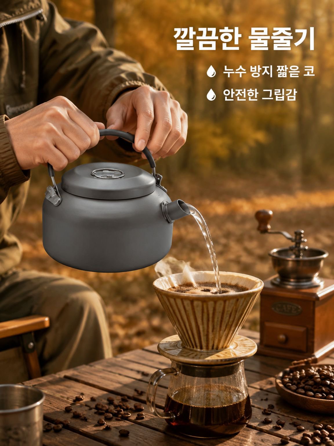 다기능 휴대용 주전자 야외 캠핑용