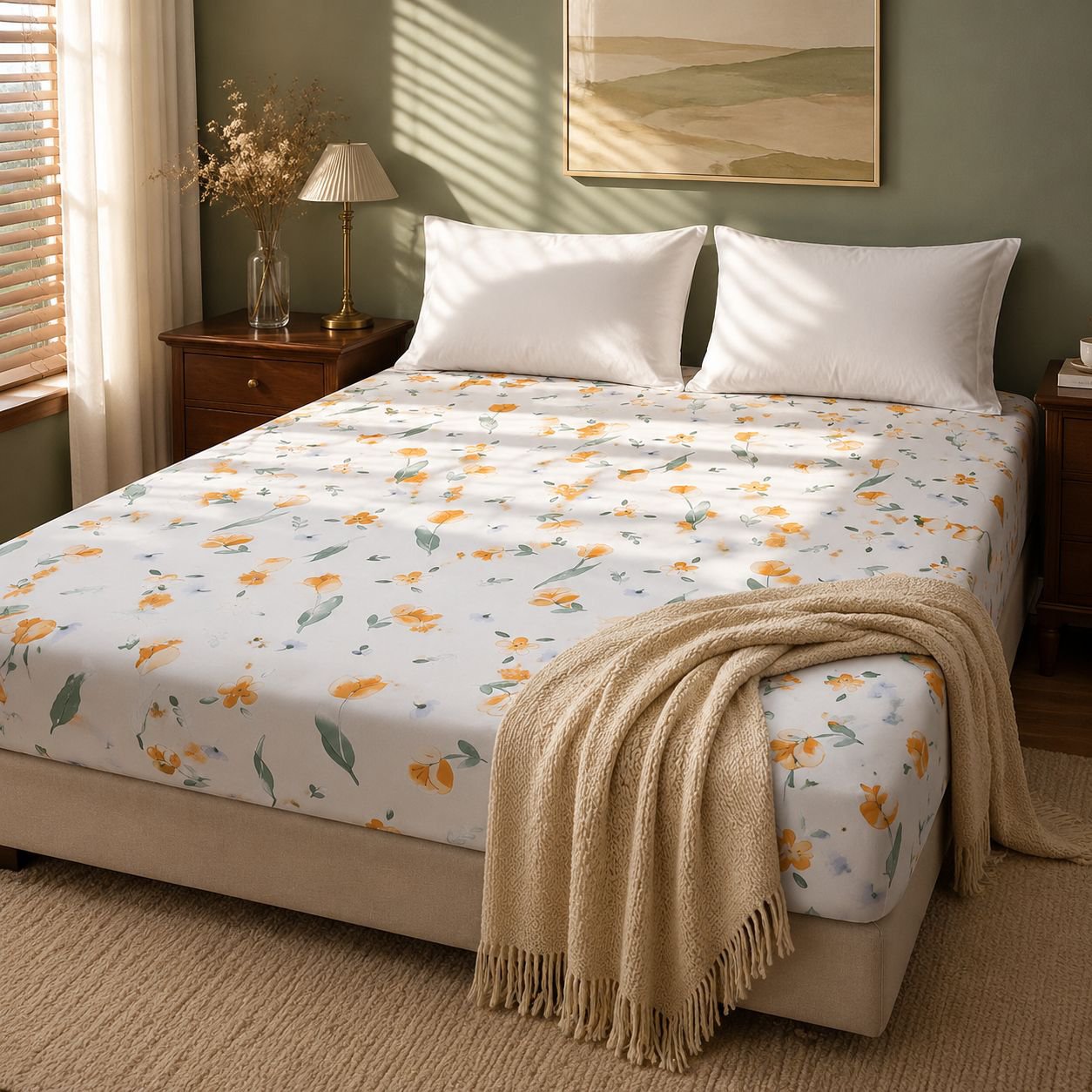 Fashion Bedspread Bed Sheet Dustproof Comfortable Protective Cover Bed Quilt