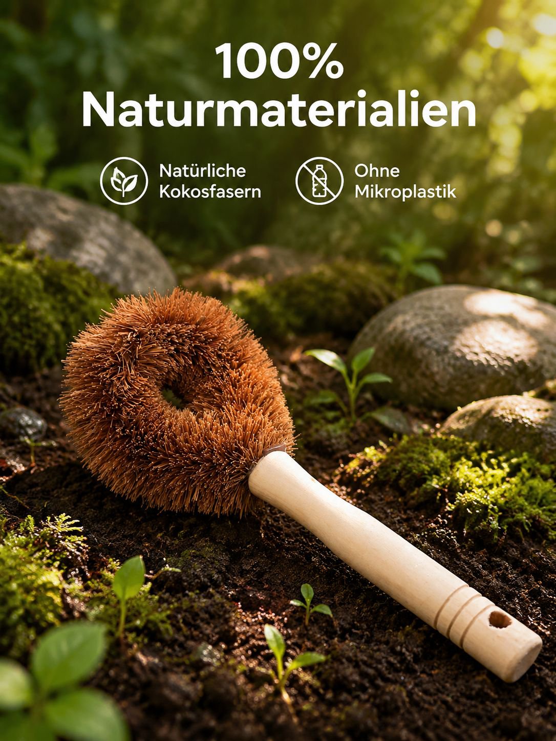 Umweltfreundliche Spülbürste aus nachhaltigen Materialien