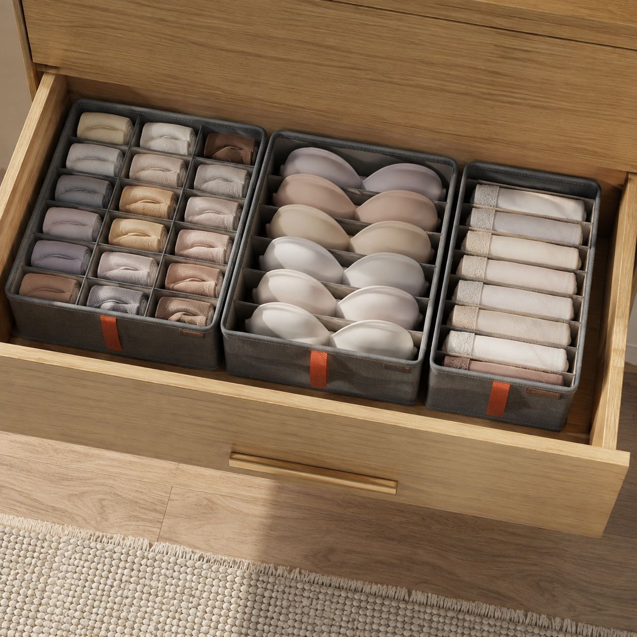 Multifunctional compartmentalized storage box