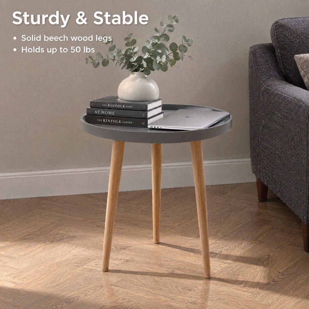 Minimalist Nordic Round Sofa Side Coffee Table