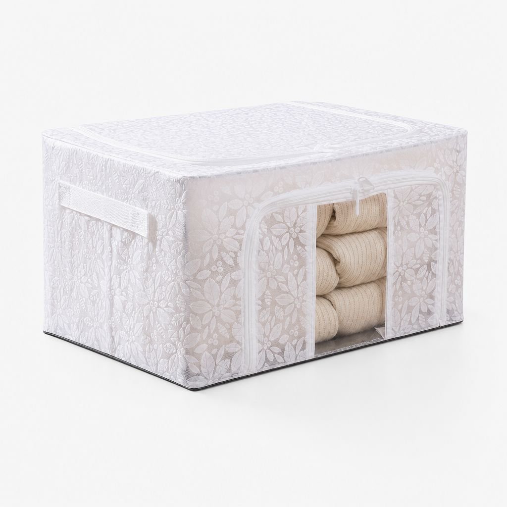 Translucent Steel Frame Large Storage Box (Waterproof & Foldable)