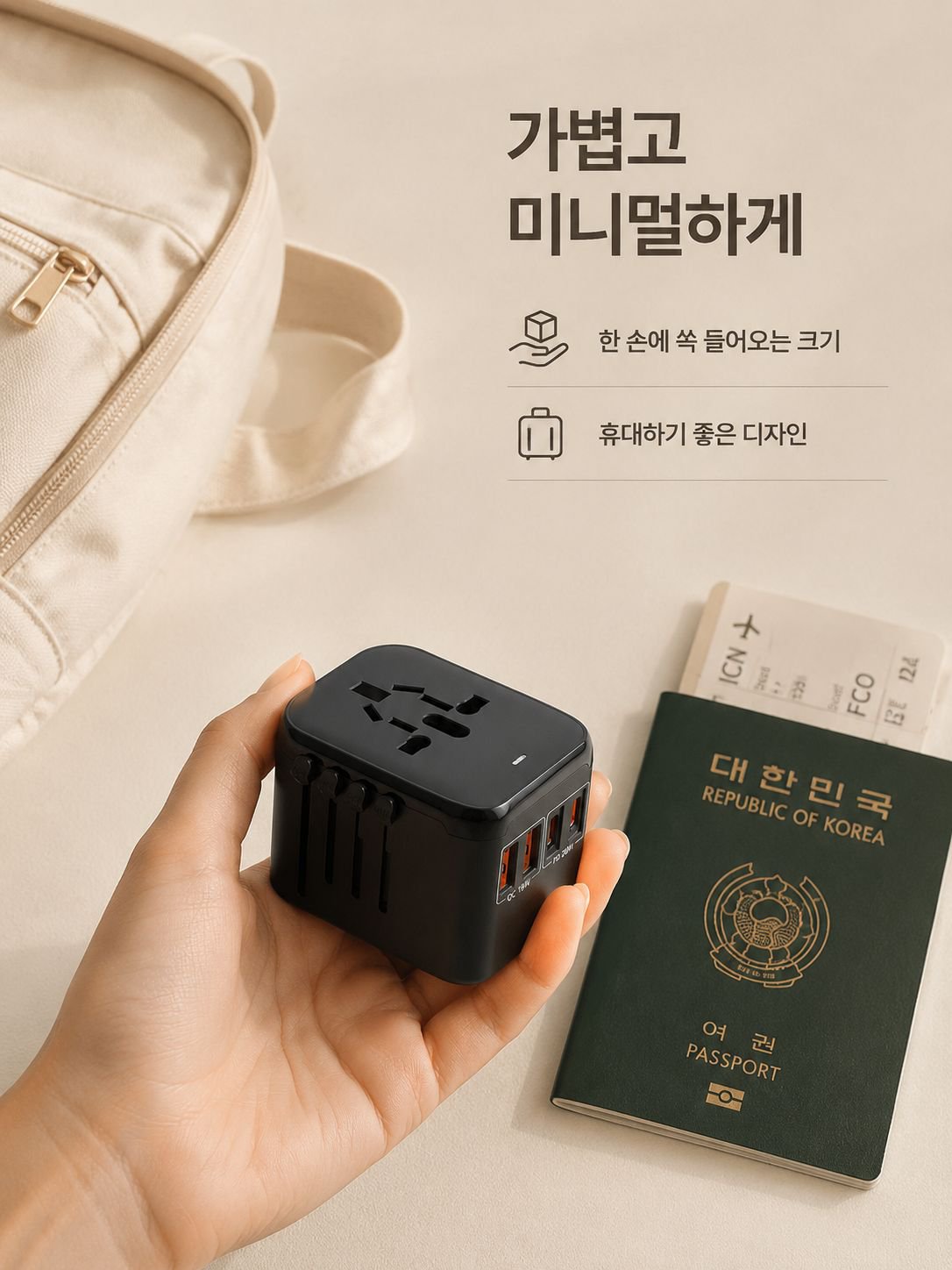 휴대용 올인원 여행 충전기