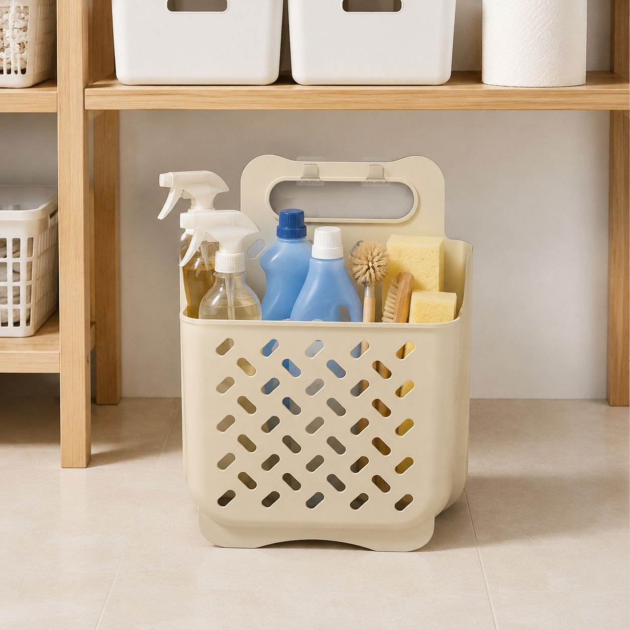 Cubo para ropa sucia fácil de limpiar y transportar