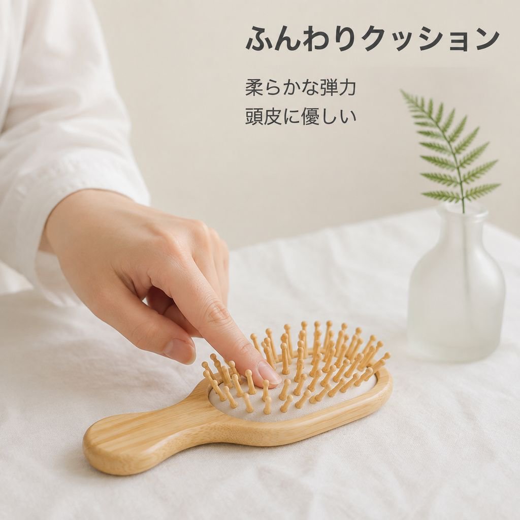 竹製のヘアコーム