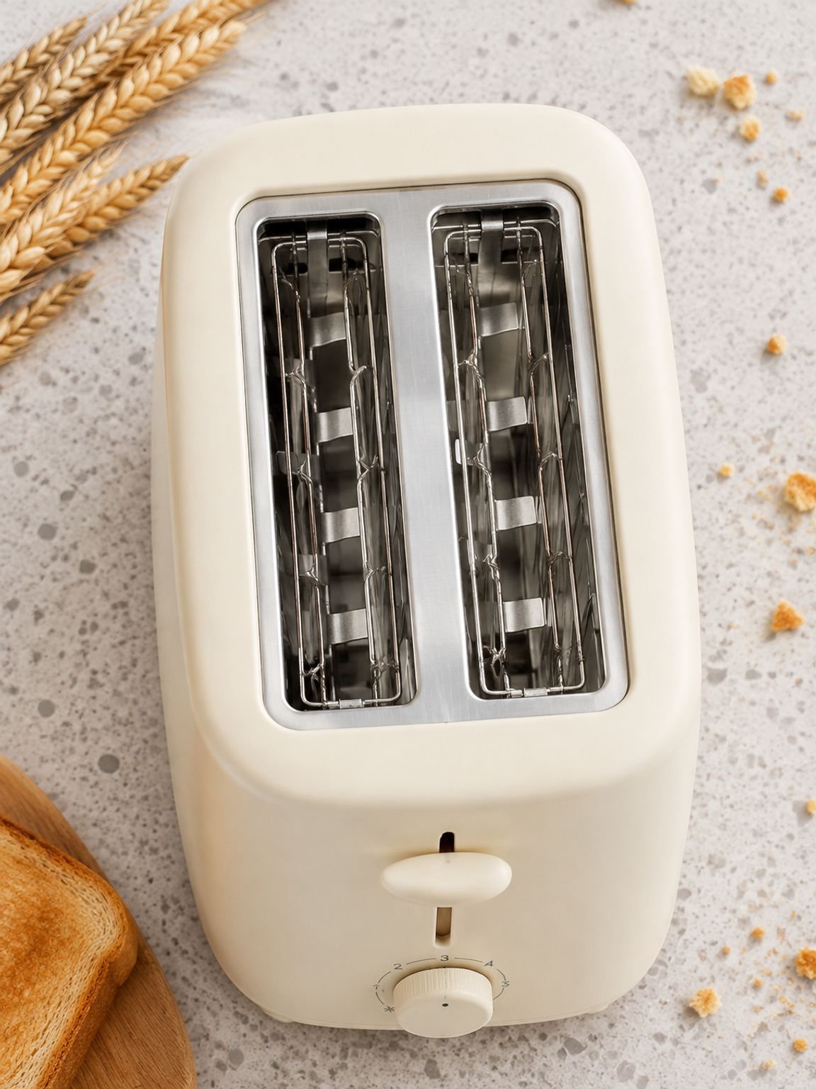 Modernes Frühstücksgerät zum Rösten von Brot und Toast