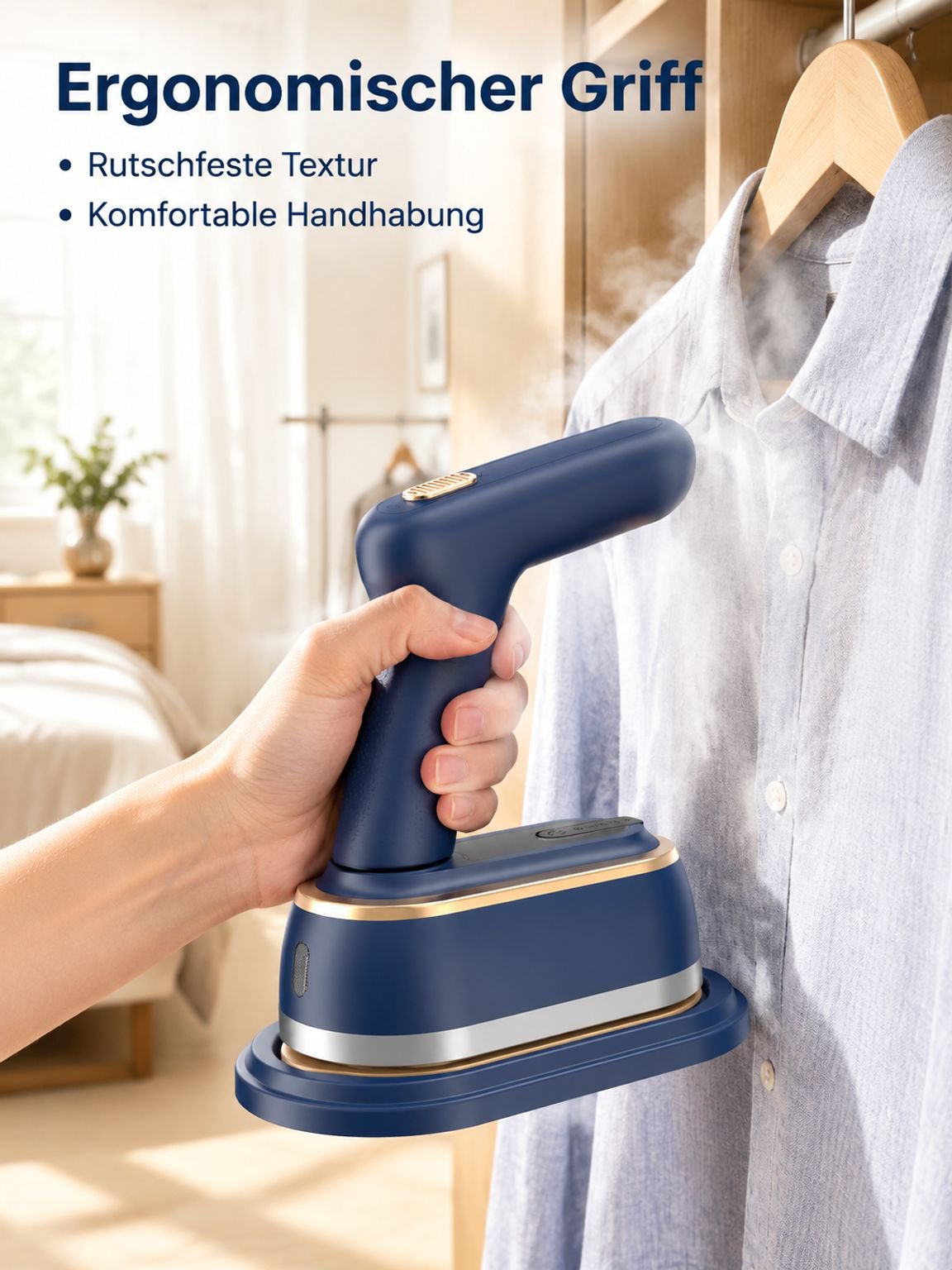 Tragbare hängende Dampfbügelmaschine Klappbares Handdampfbügeleisen Hochleistungs