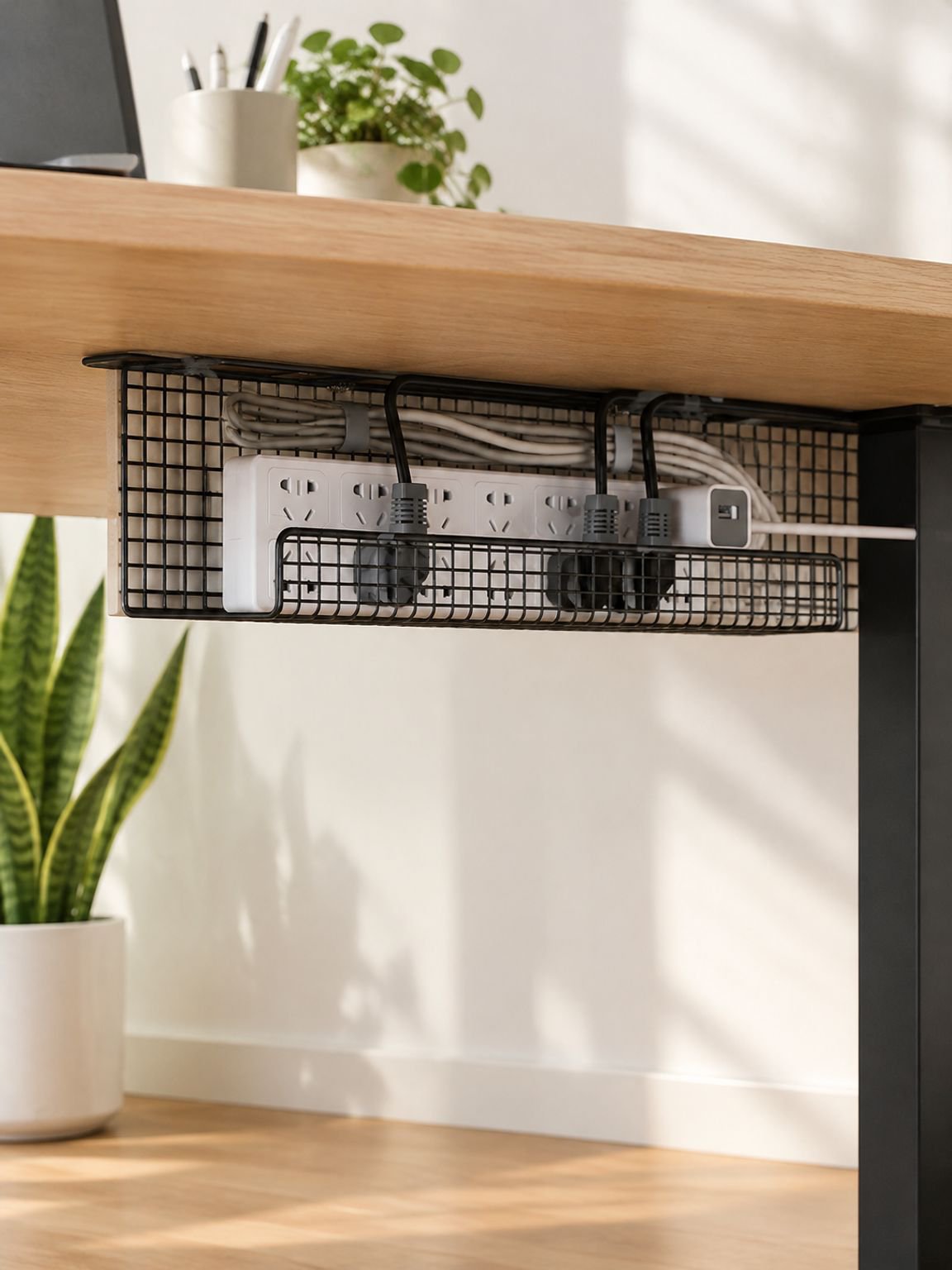 Under-desk cable organizer