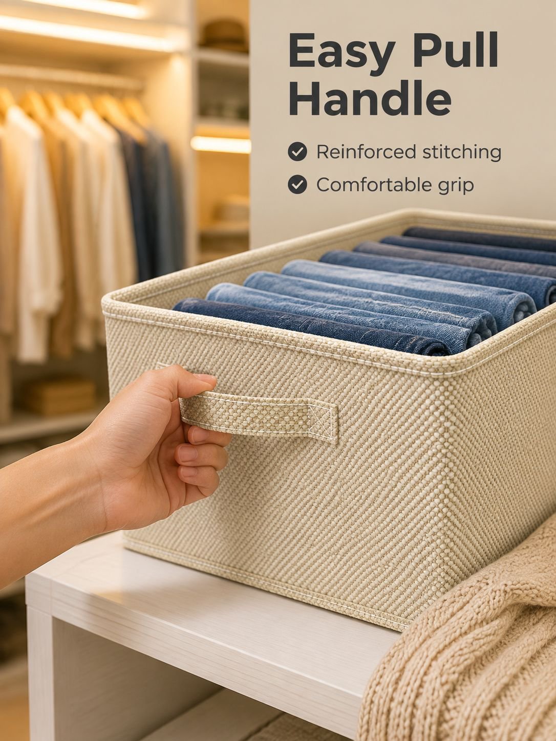 Extra Large Wardrobe Clothes Organizer Storage Box