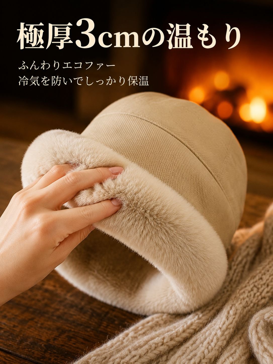 厚手防寒キャップ