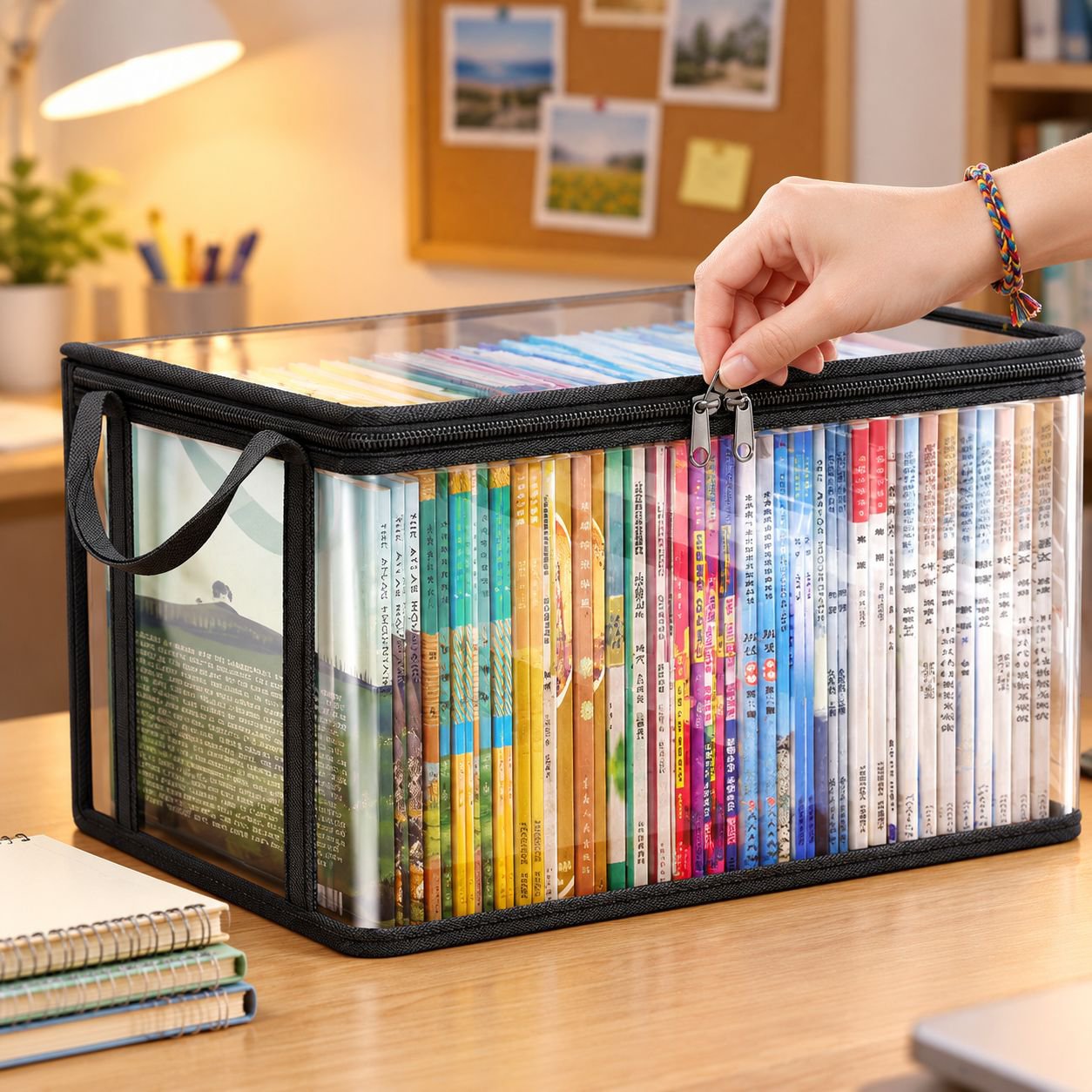Caja grande para guardar libros