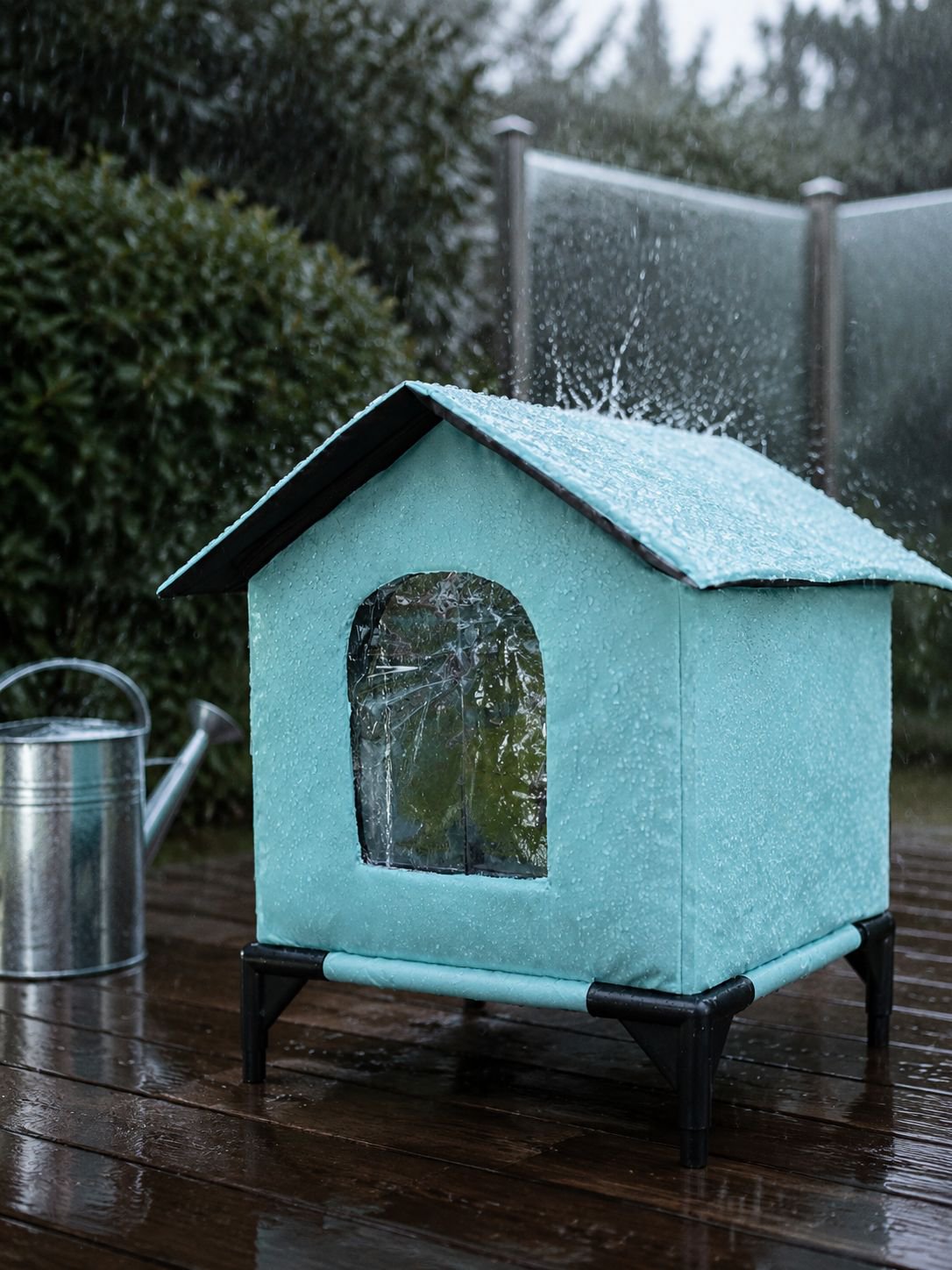 Kattenhuis voor buiten met waterafstotend dak