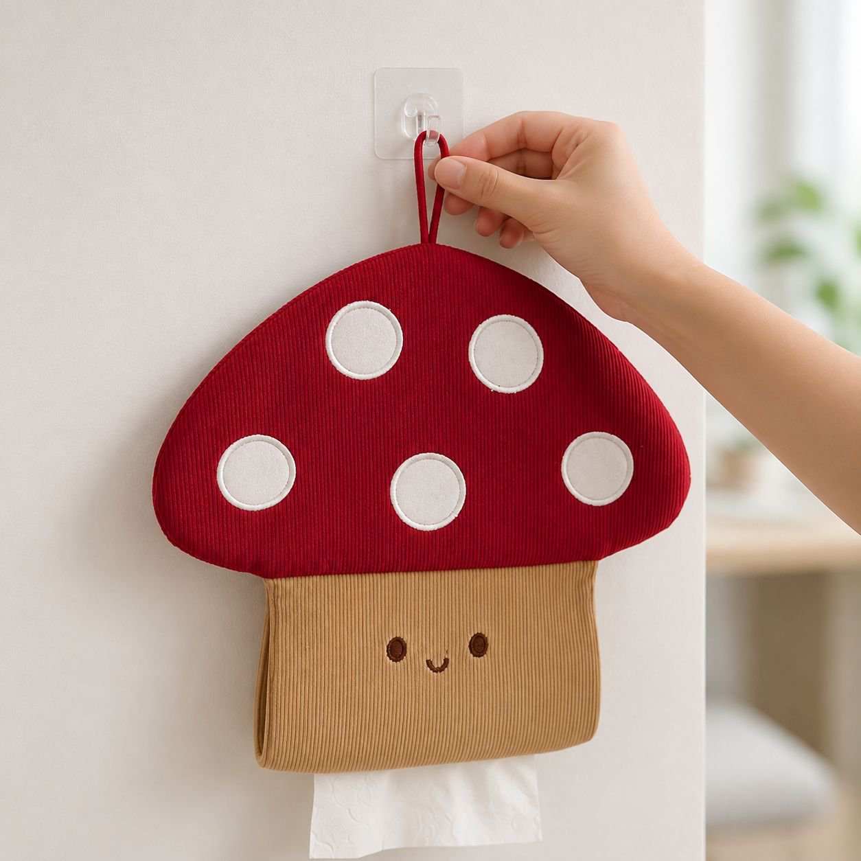 Aesthetic Mushroom Tissue Holder, No Punch Needed