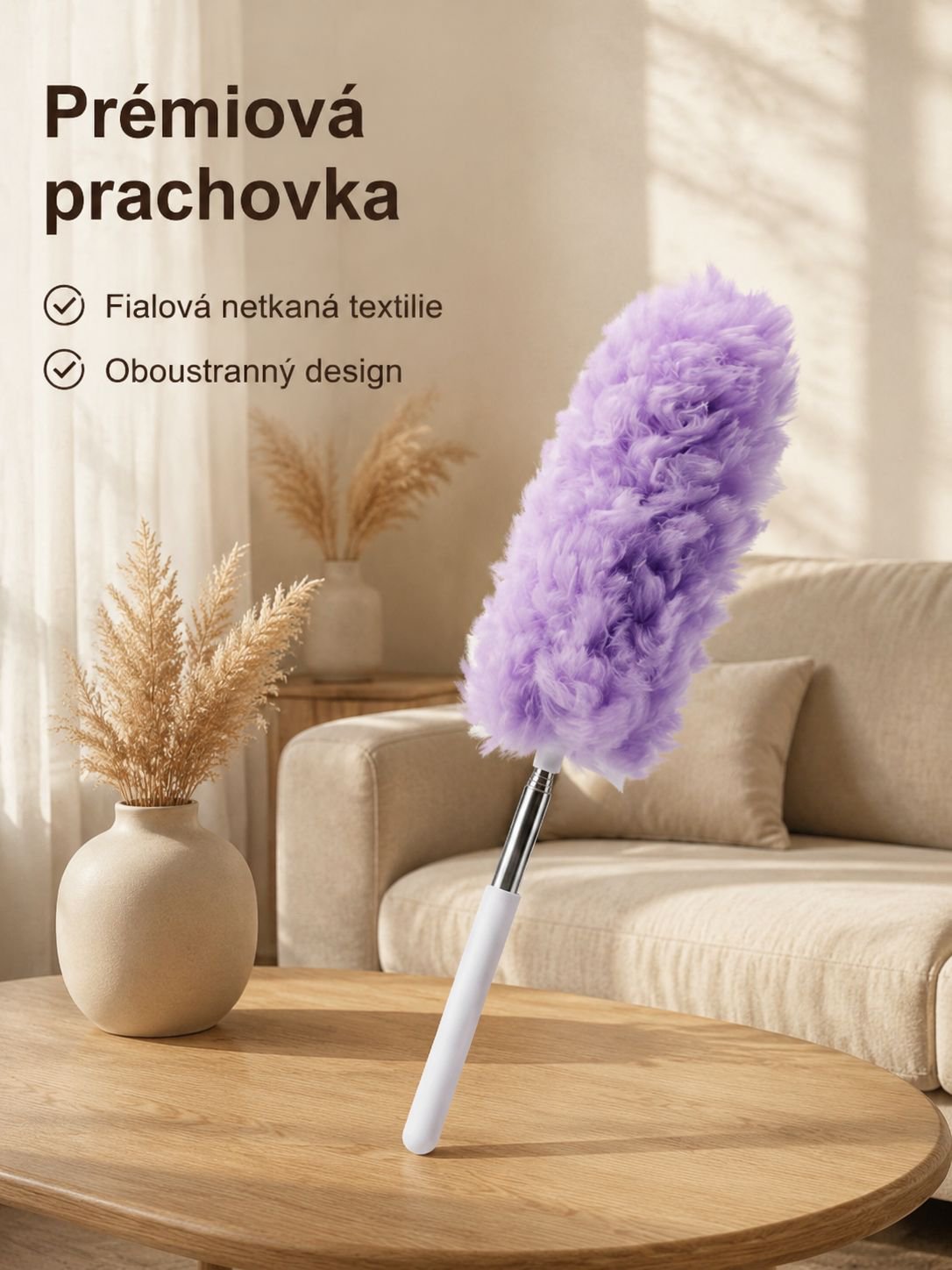 Elektrostatický teleskopický prachovka