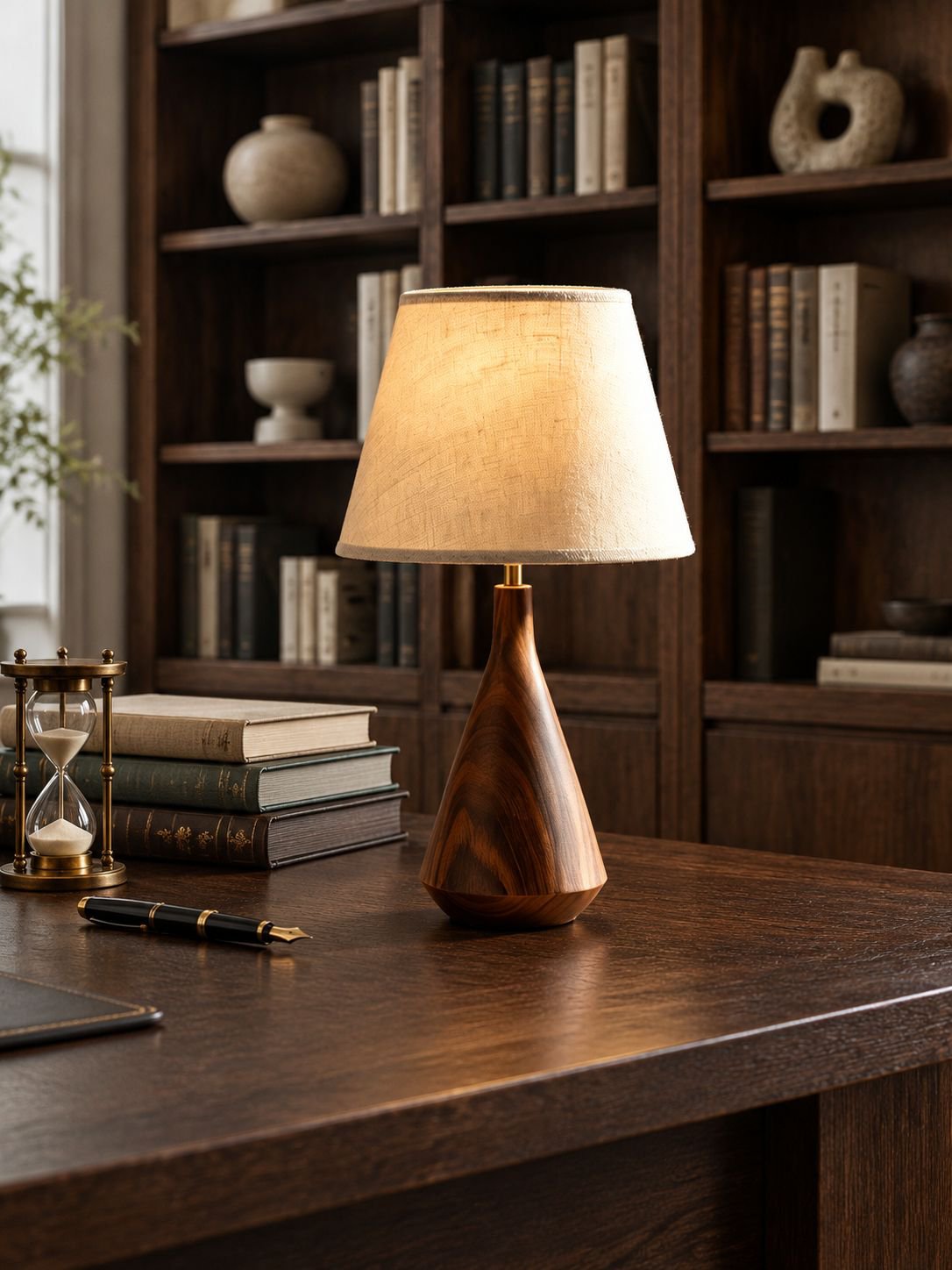 Nachttischlampe mit einzigartiger Textur und Form