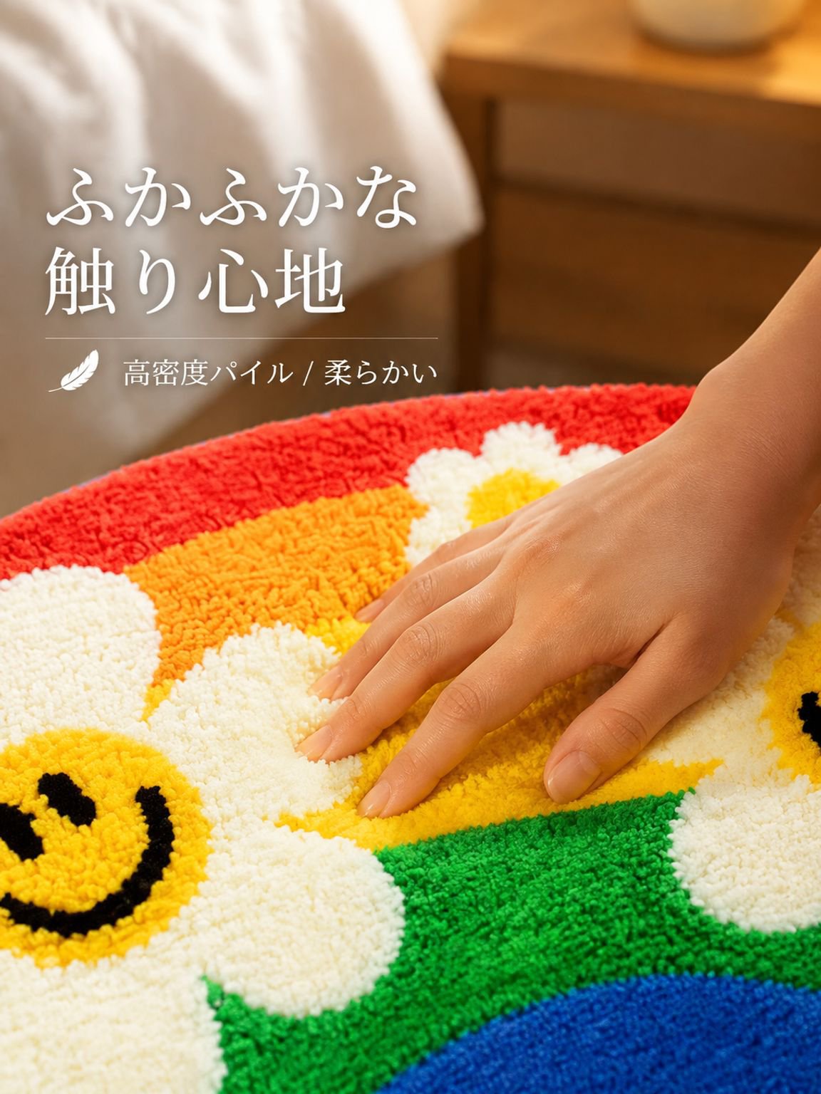 レインボー滑り止めマット