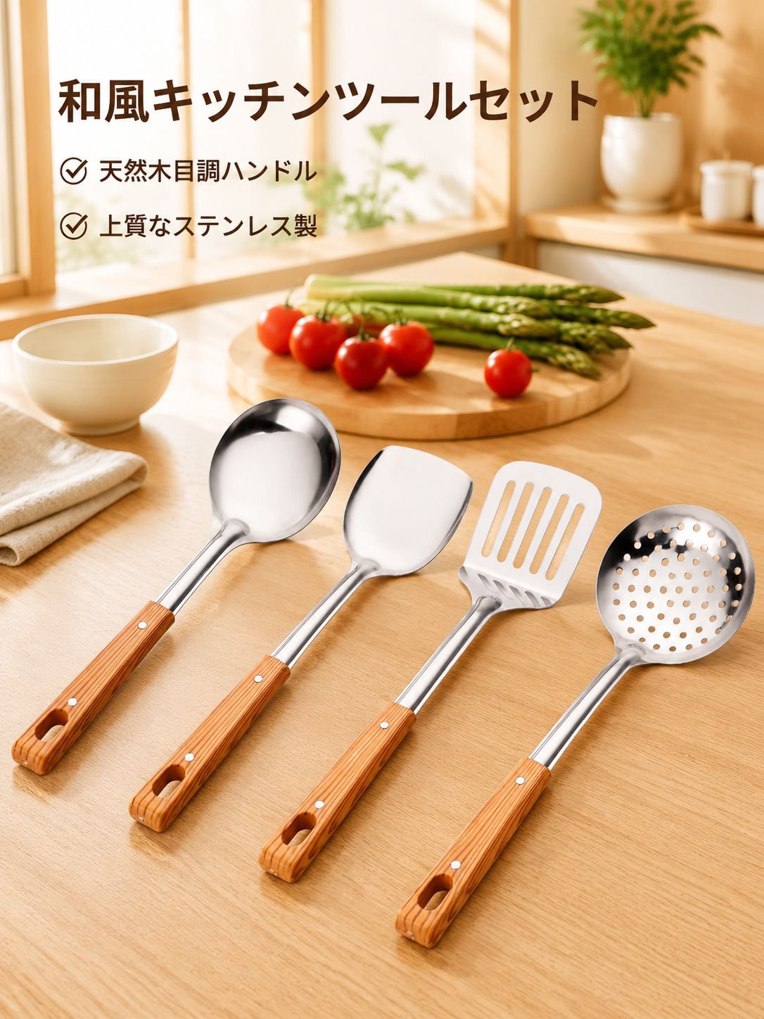 ステンレス製フライ返し3点セット